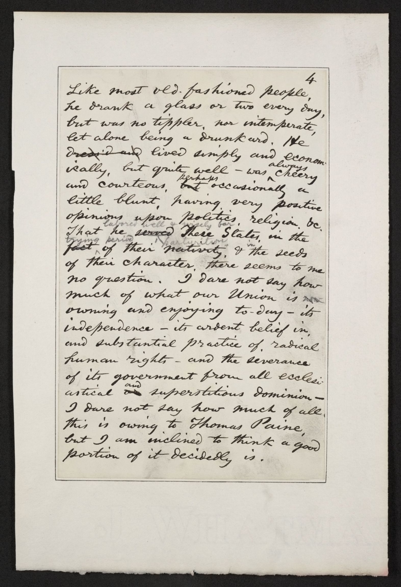 Scanned image of the current content page