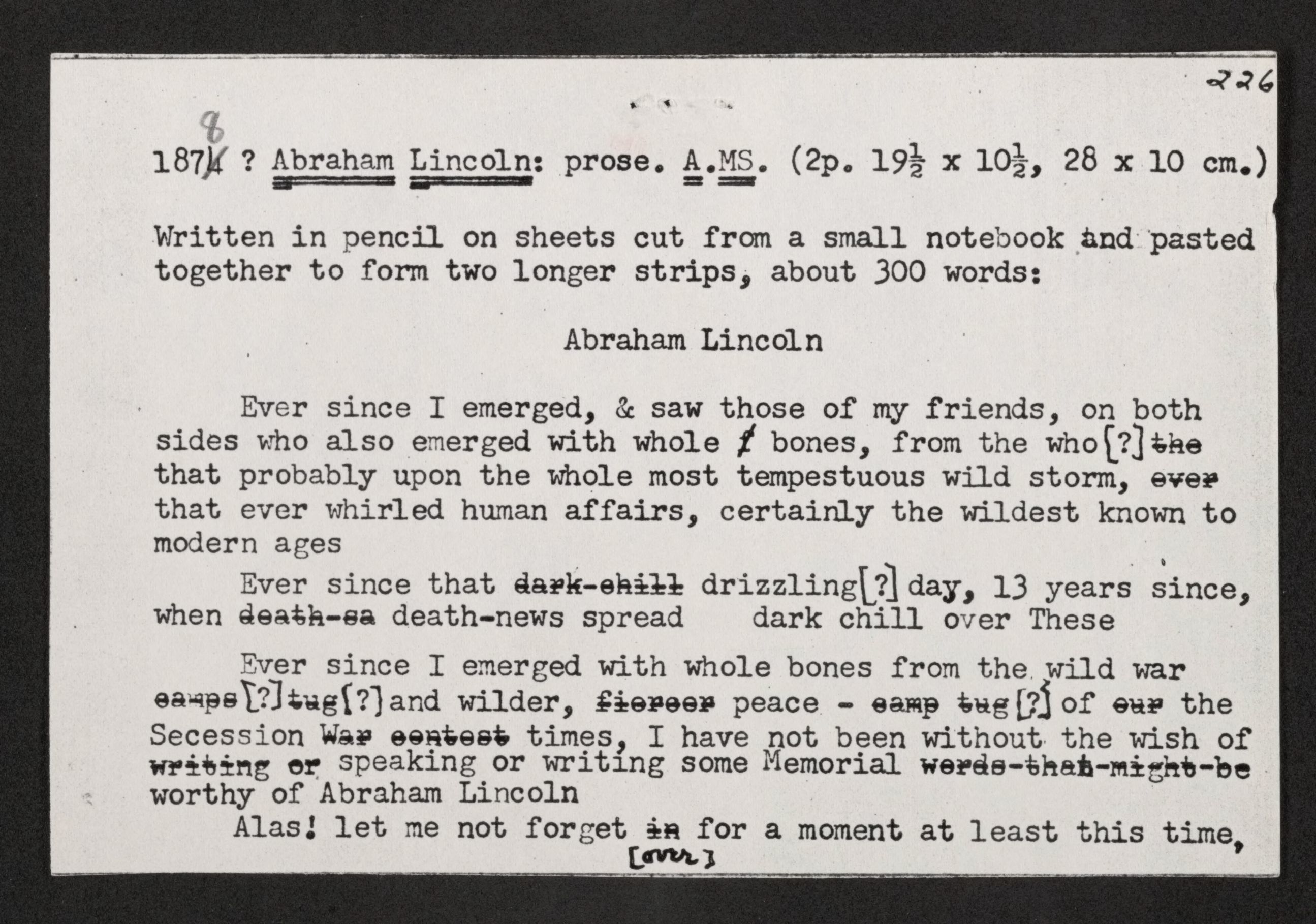 Scanned image of the current content page