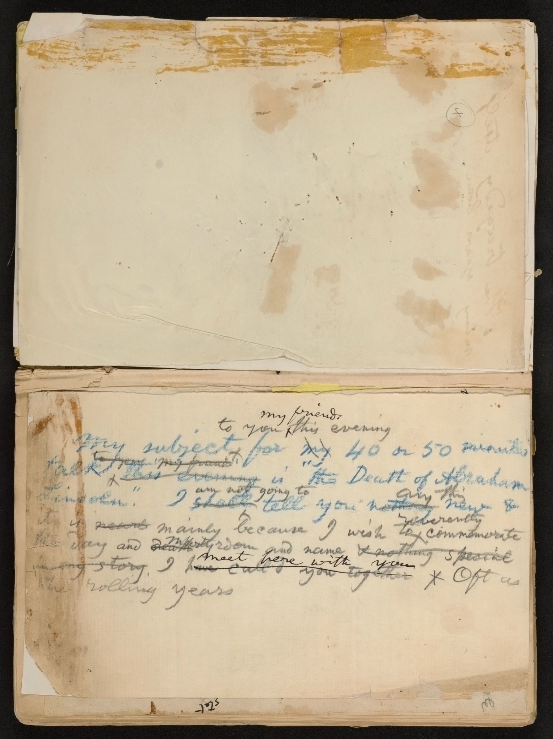 Scanned image of the current content page