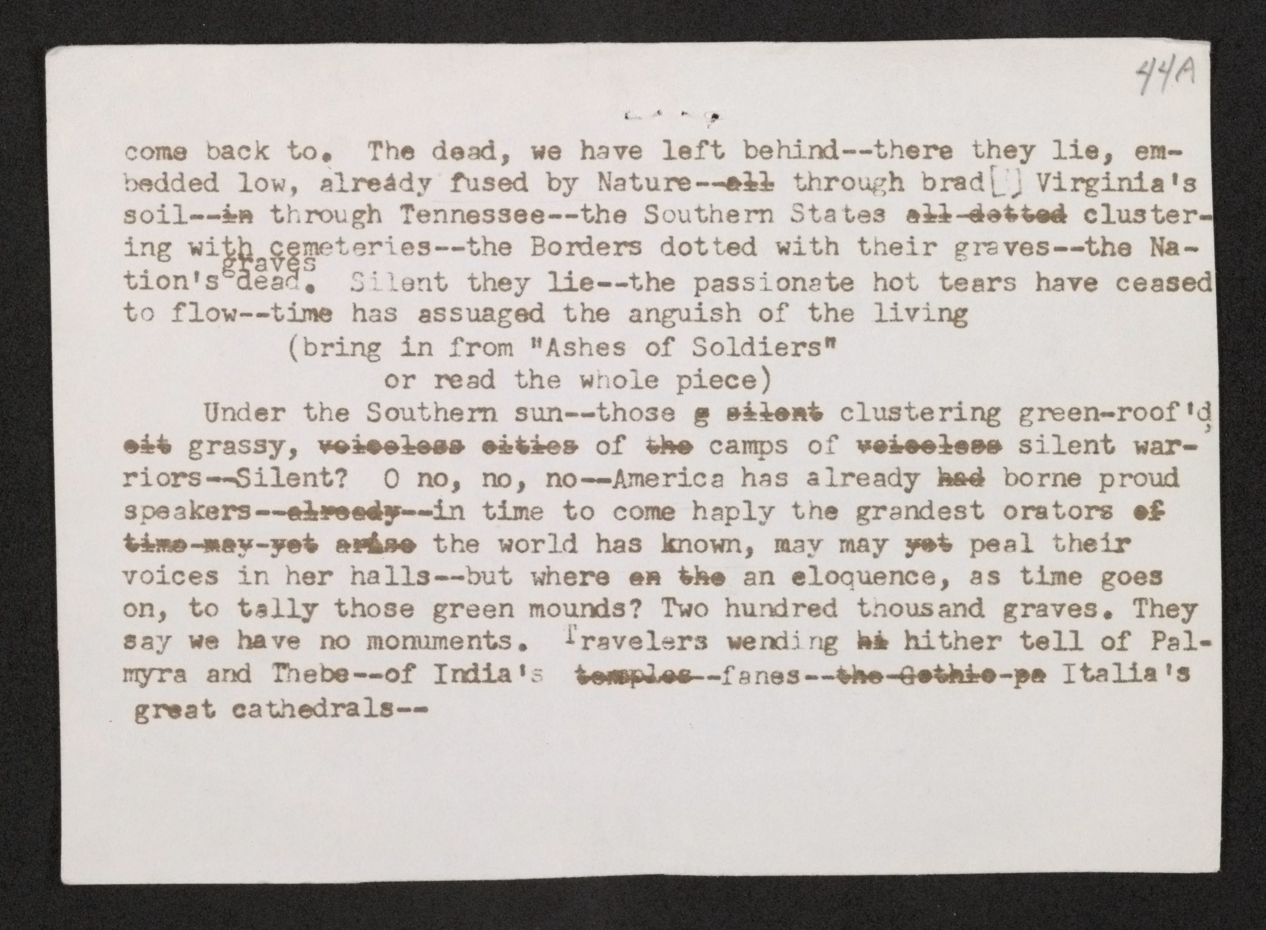 Scanned image of the current content page