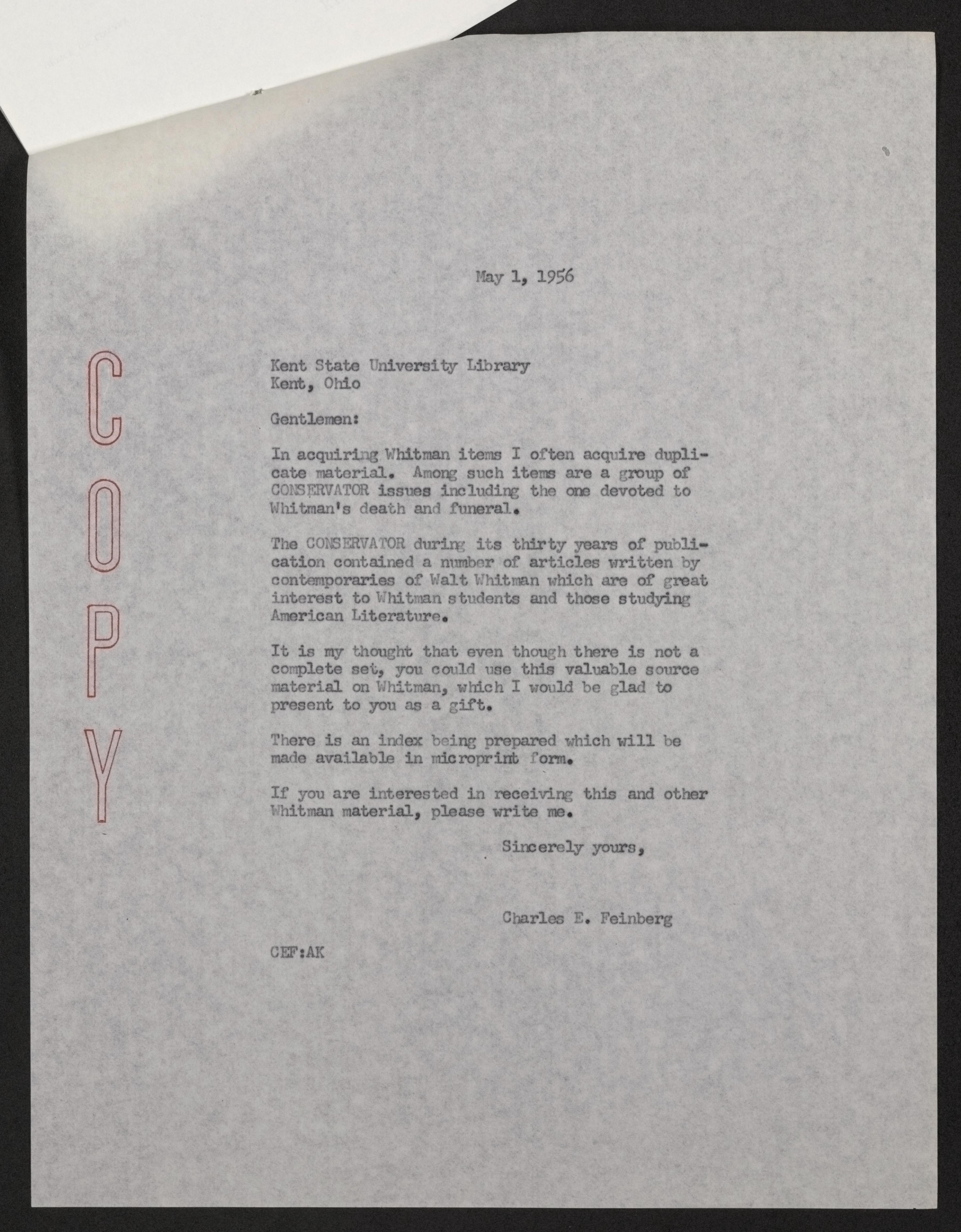 Scanned image of the current content page