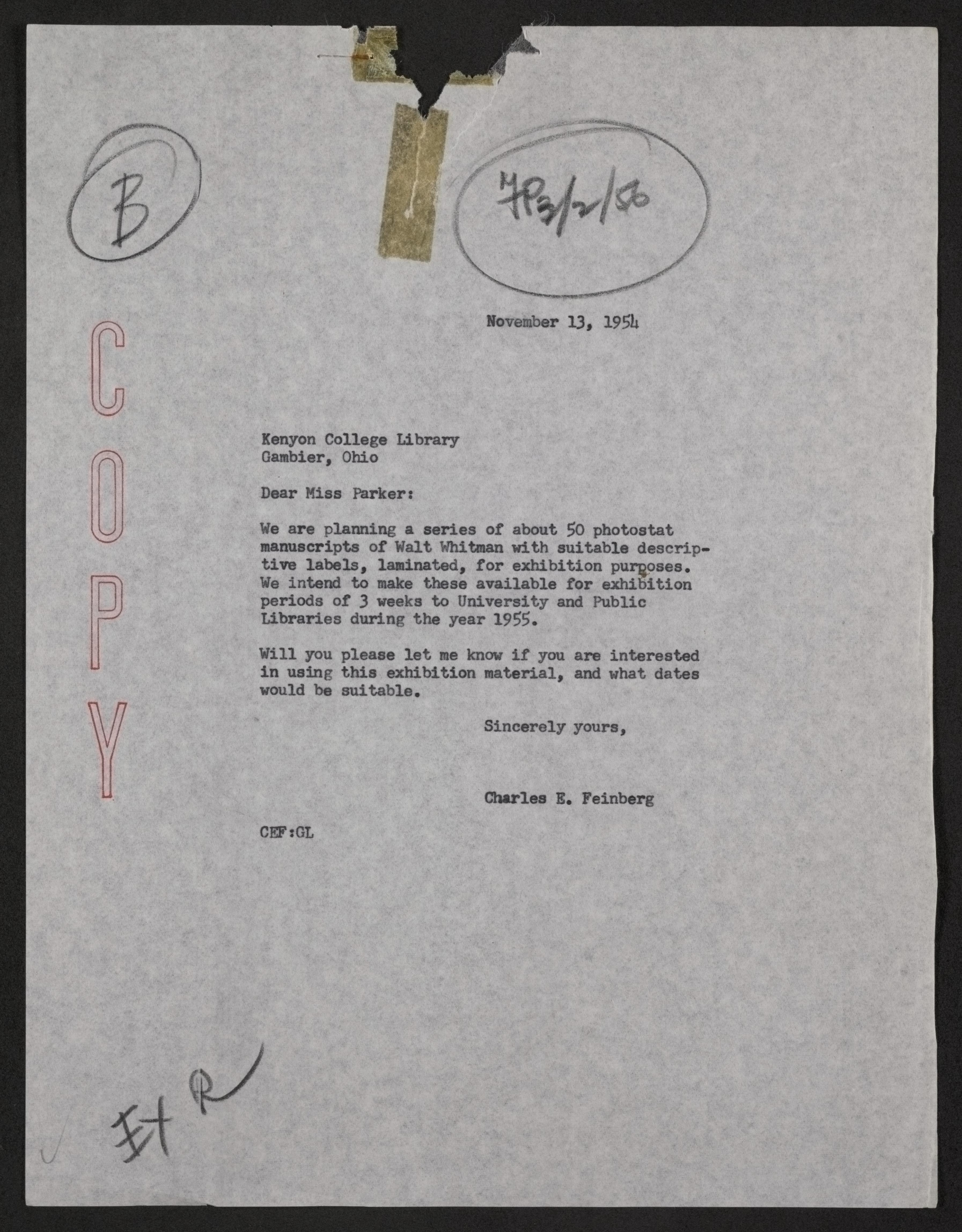 Scanned image of the current content page