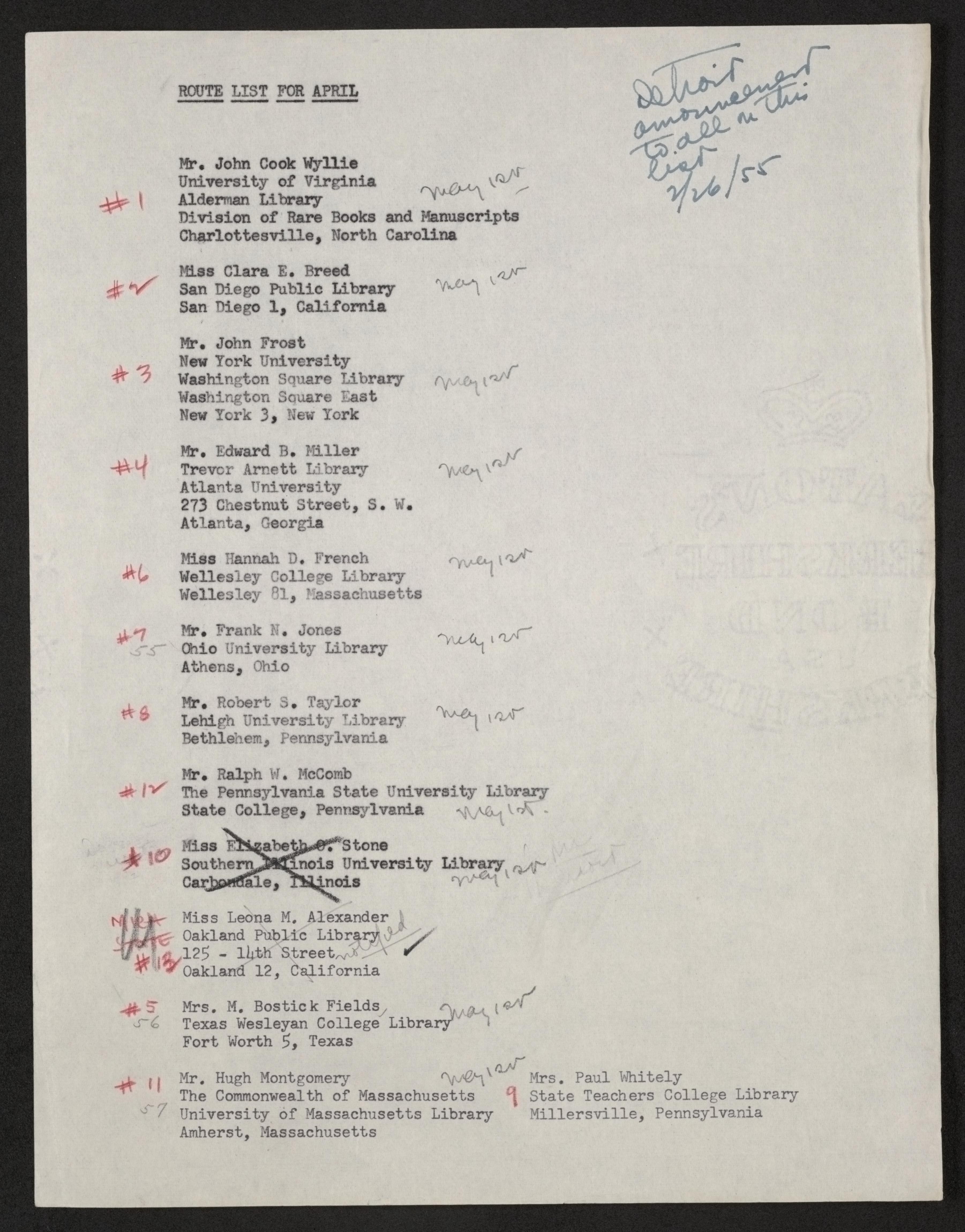 Scanned image of the current content page