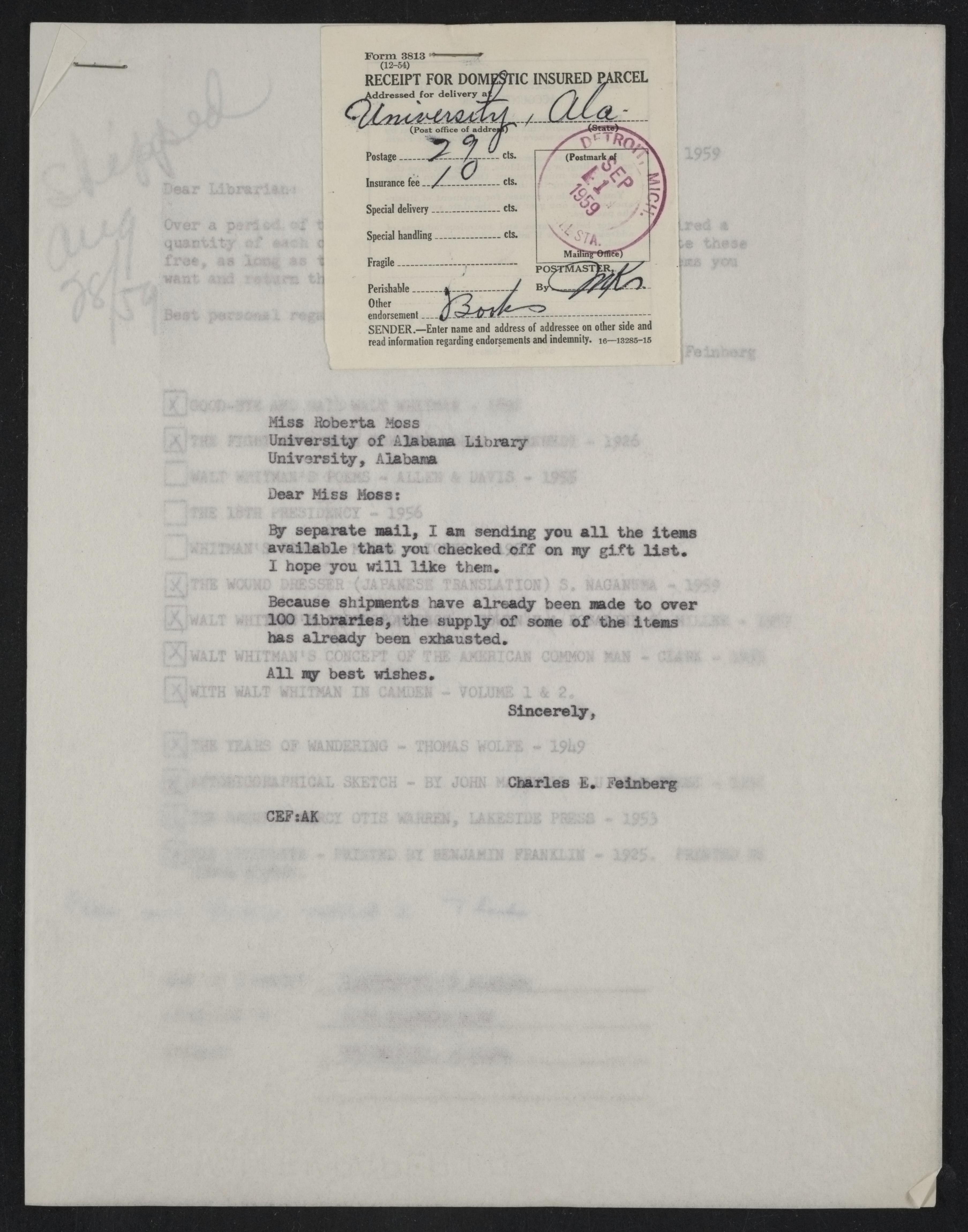 Scanned image of the current content page