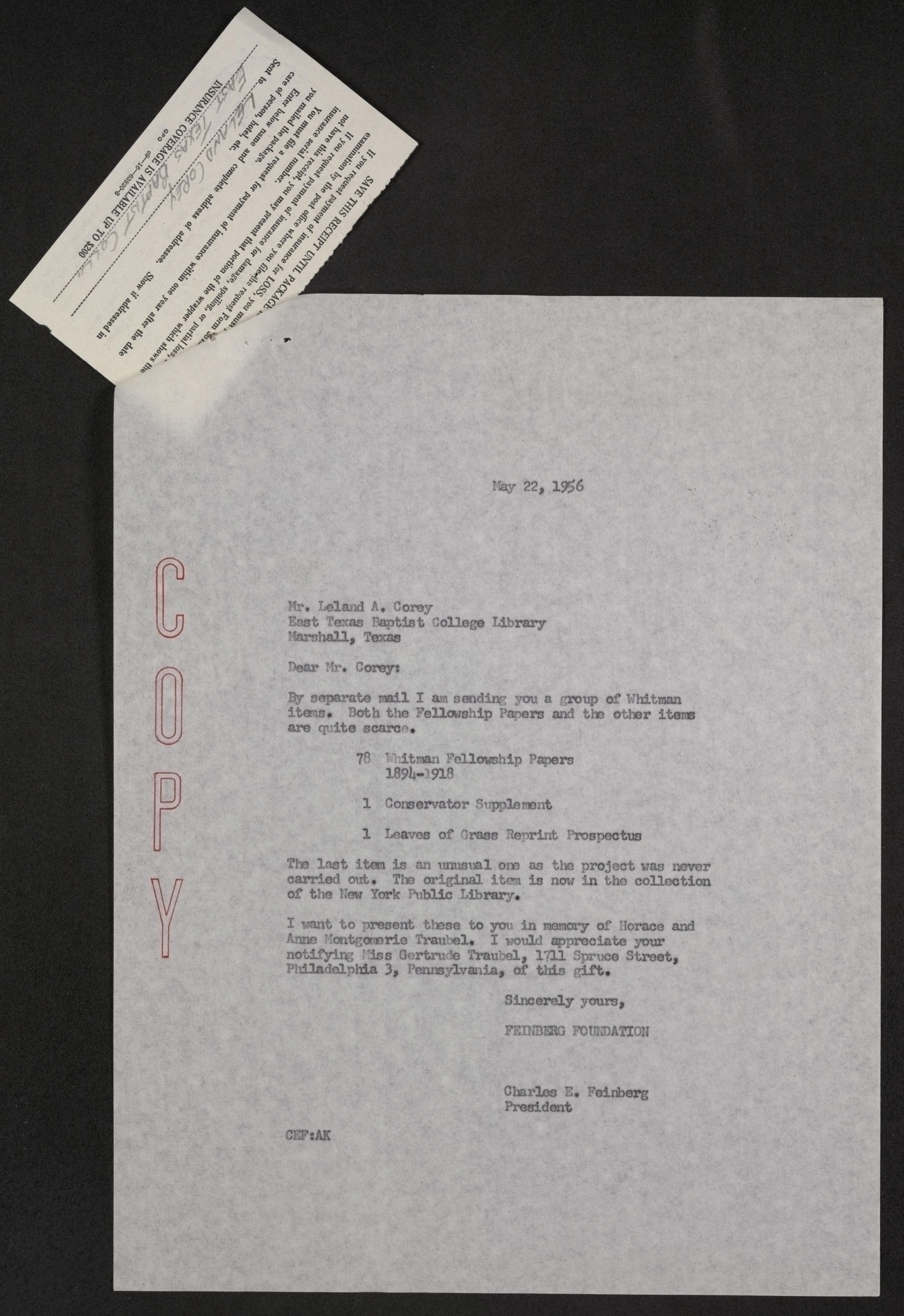 Scanned image of the current content page