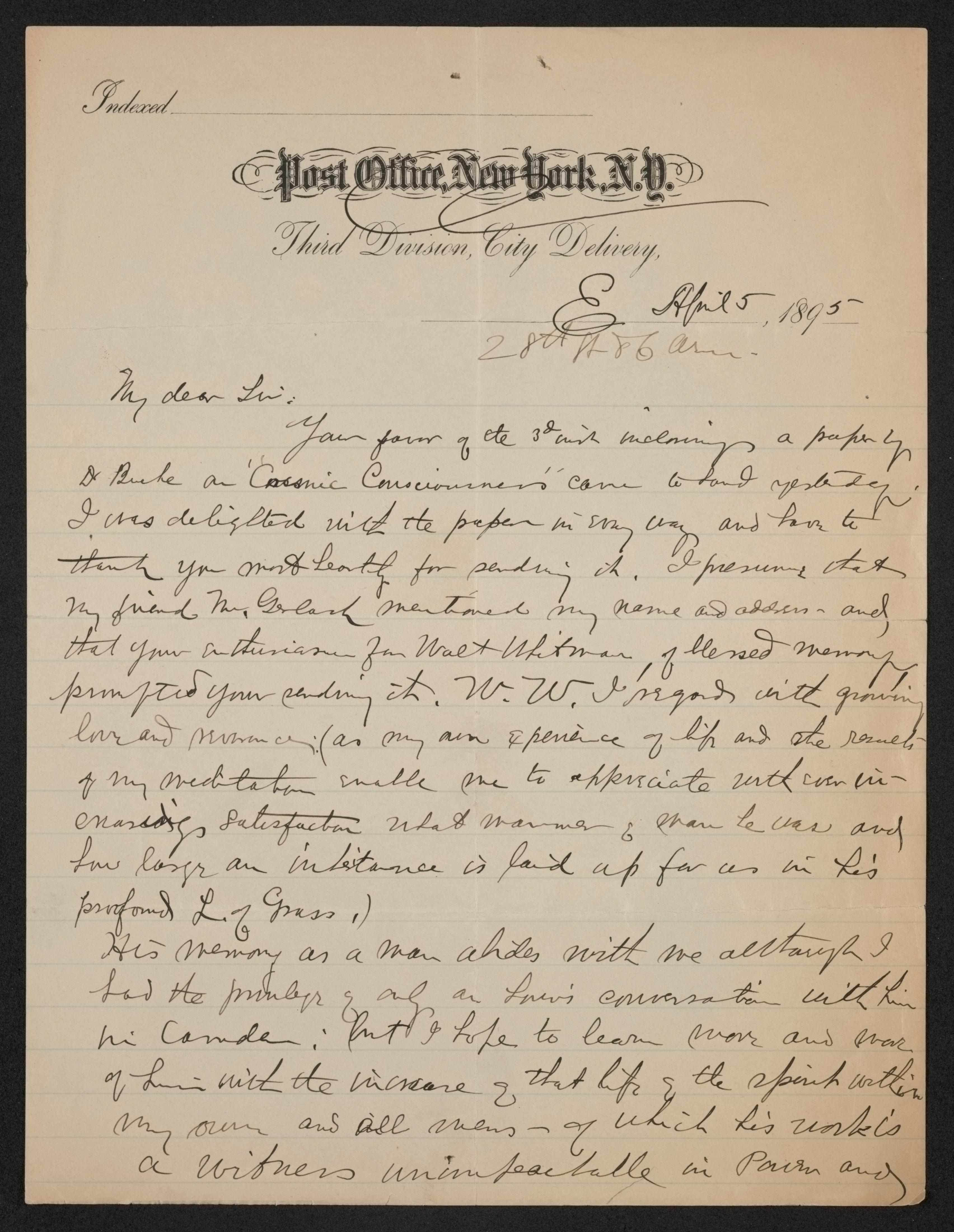 Scanned image of the current content page