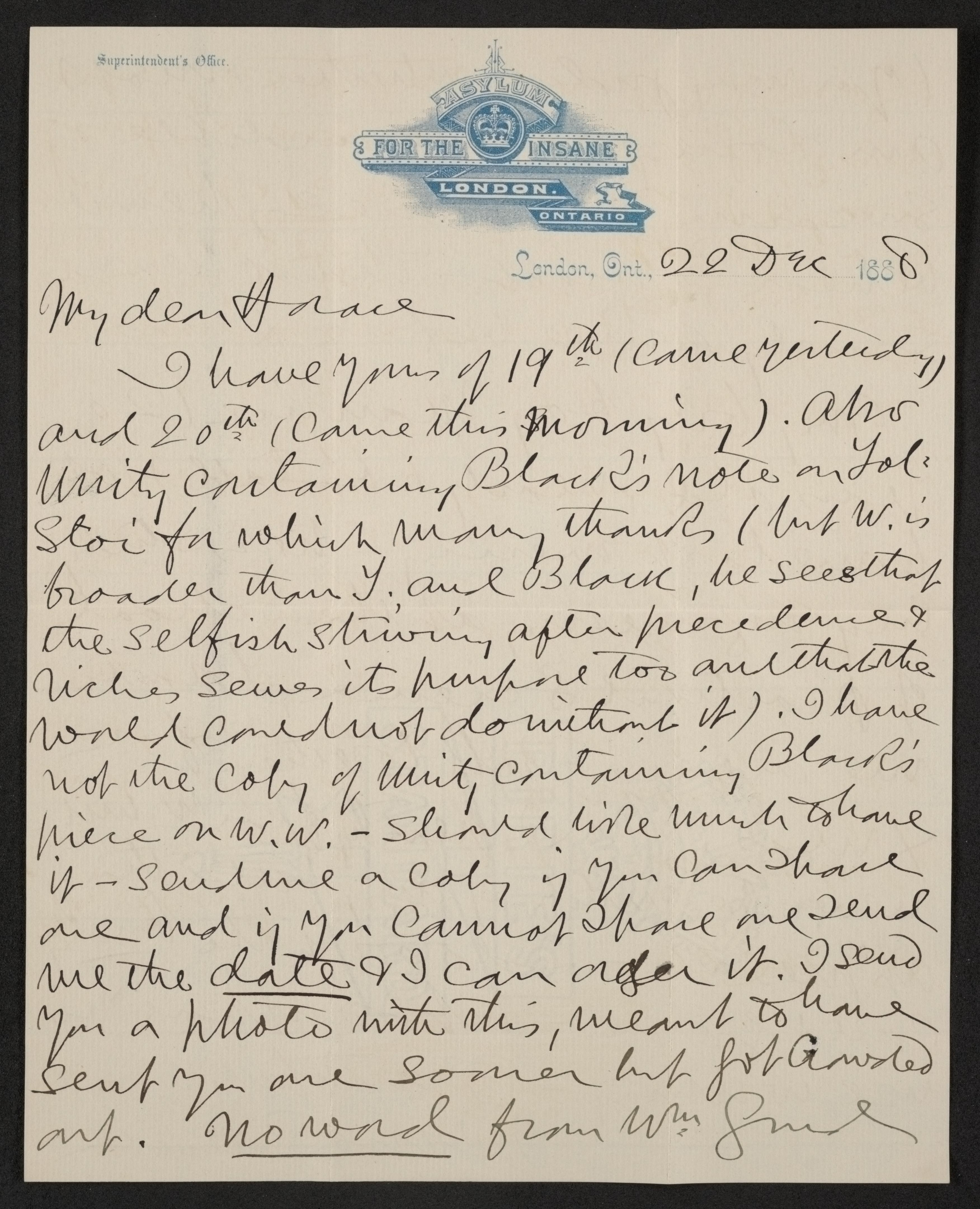 Scanned image of the current content page