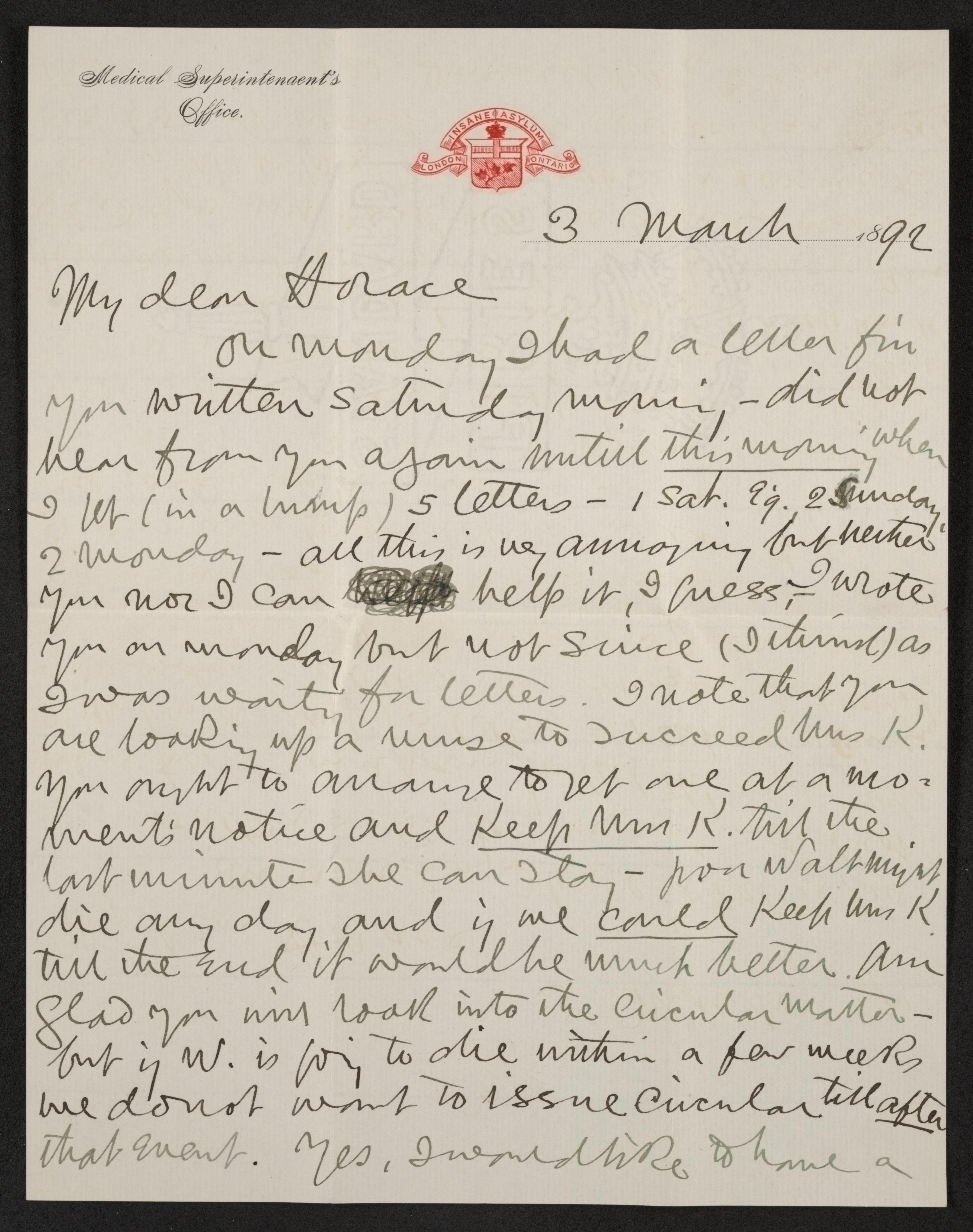 Scanned image of the current content page