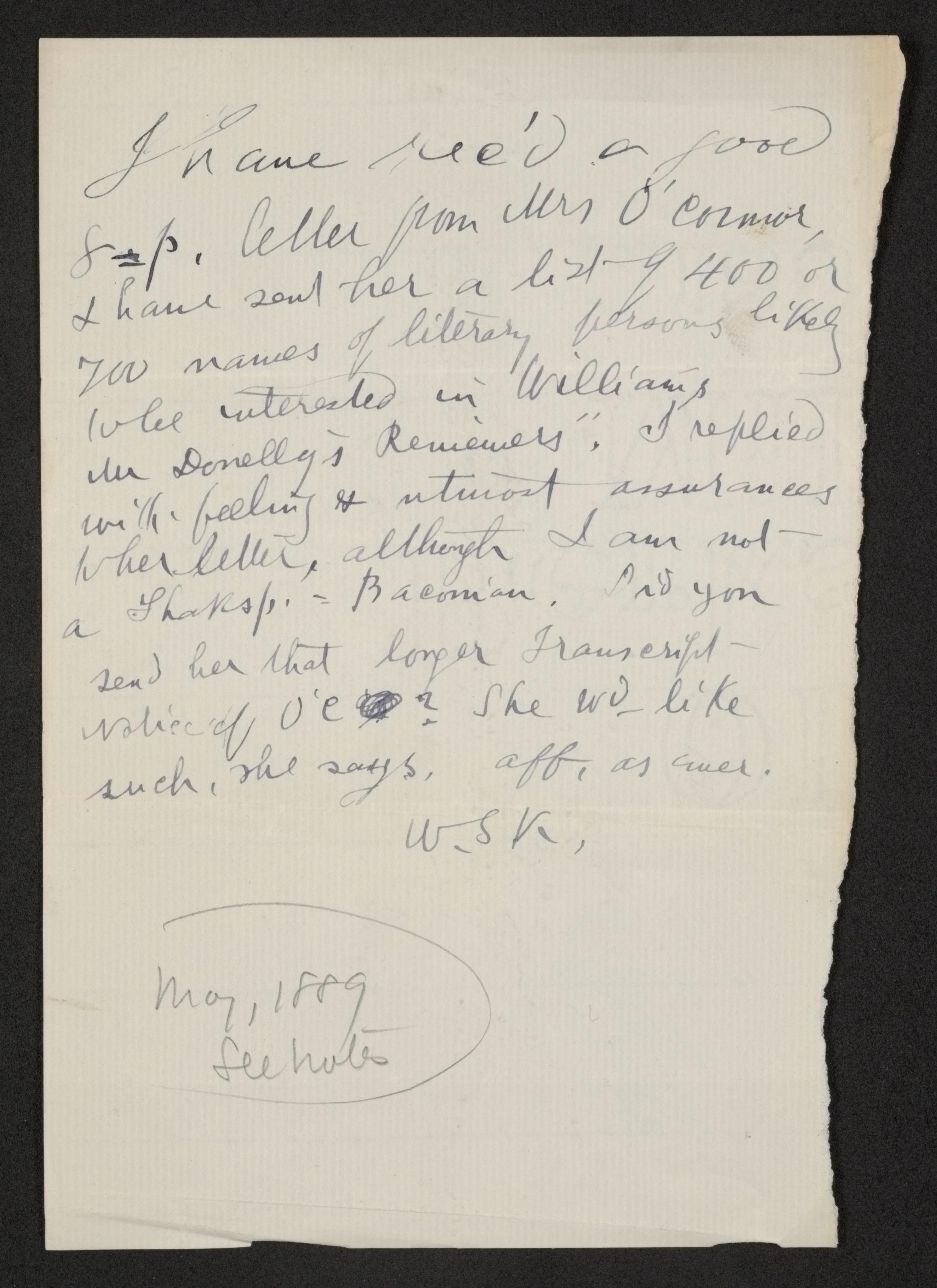 Scanned image of the current content page