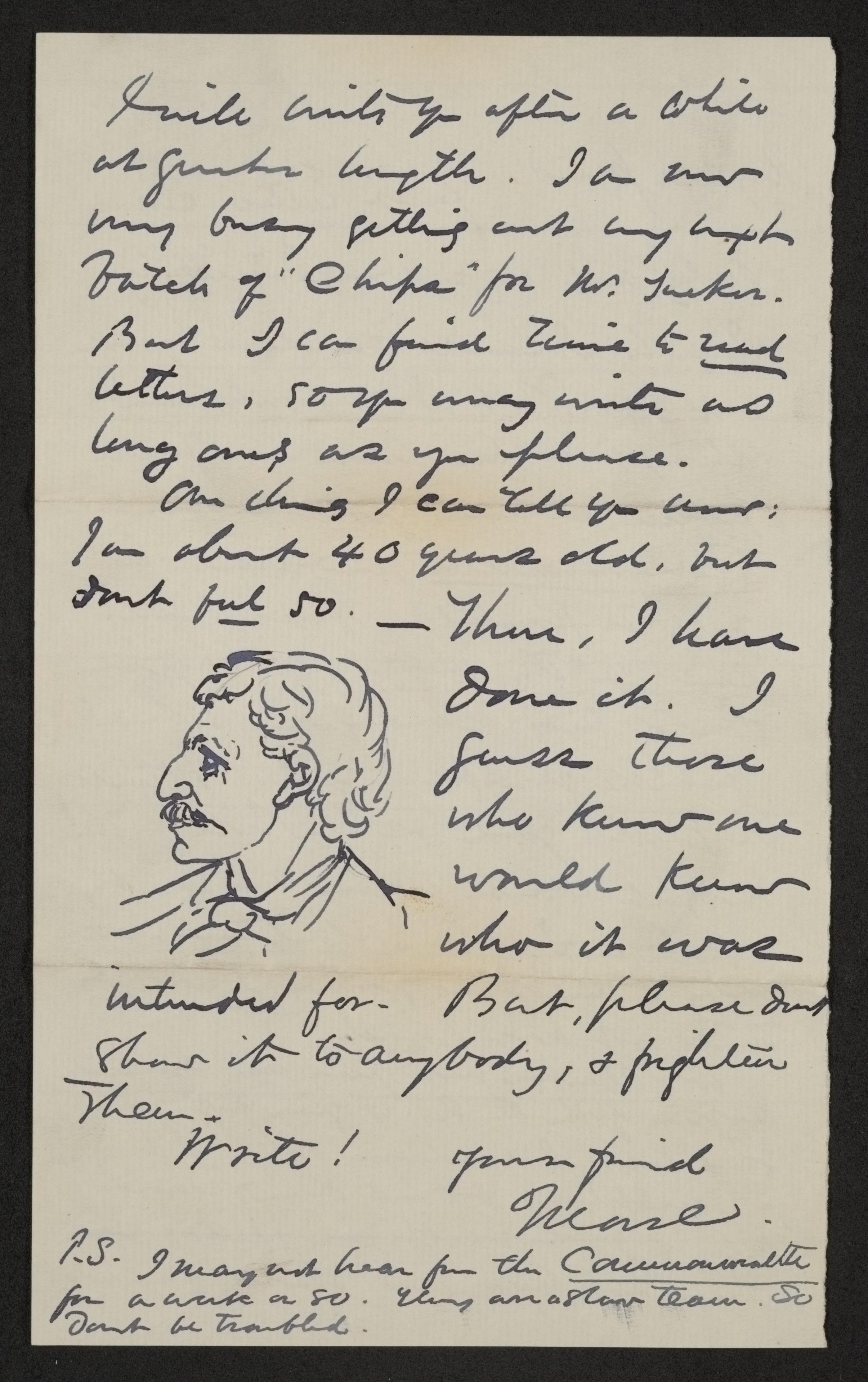 Scanned image of the current content page
