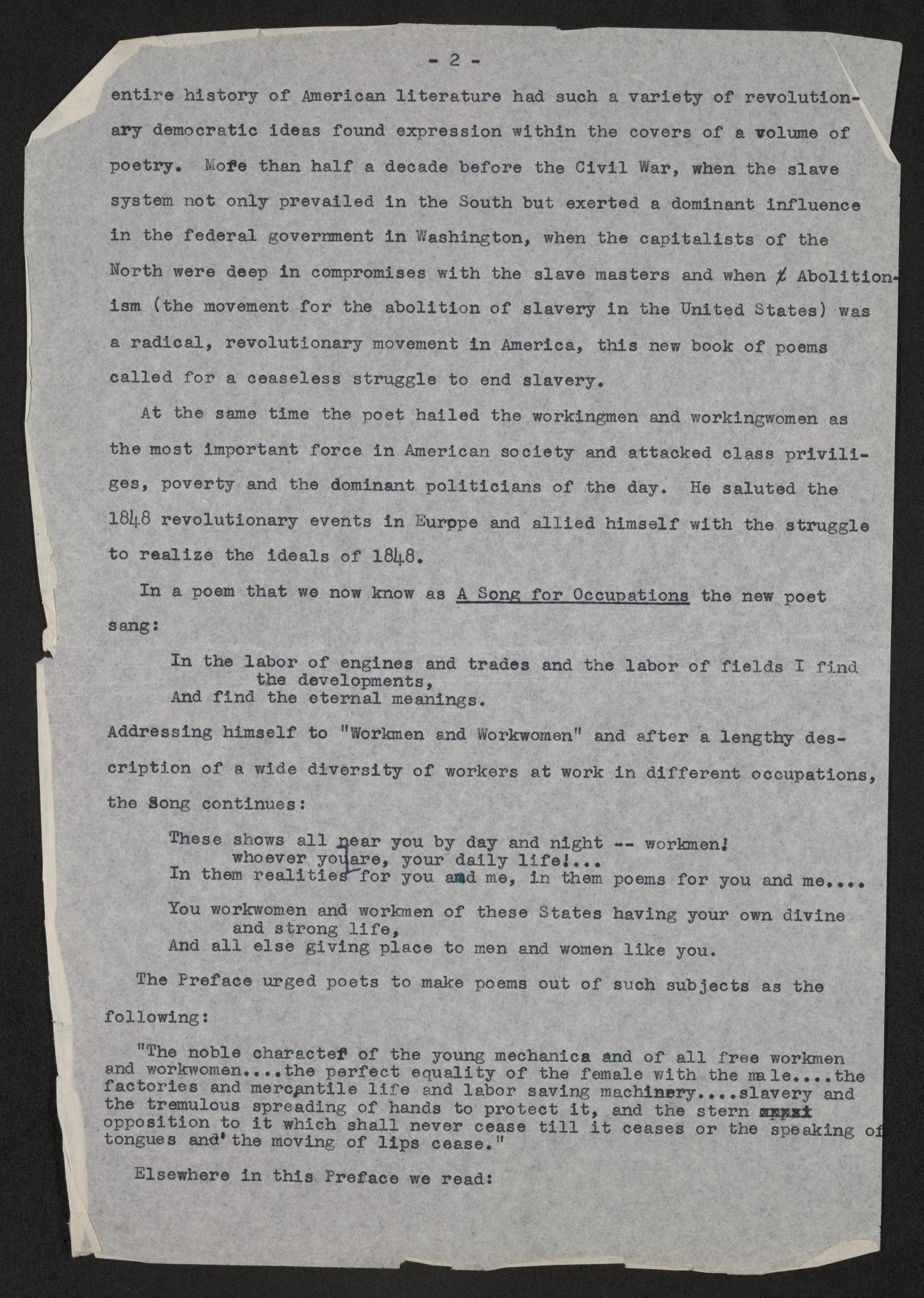 Scanned image of the current content page