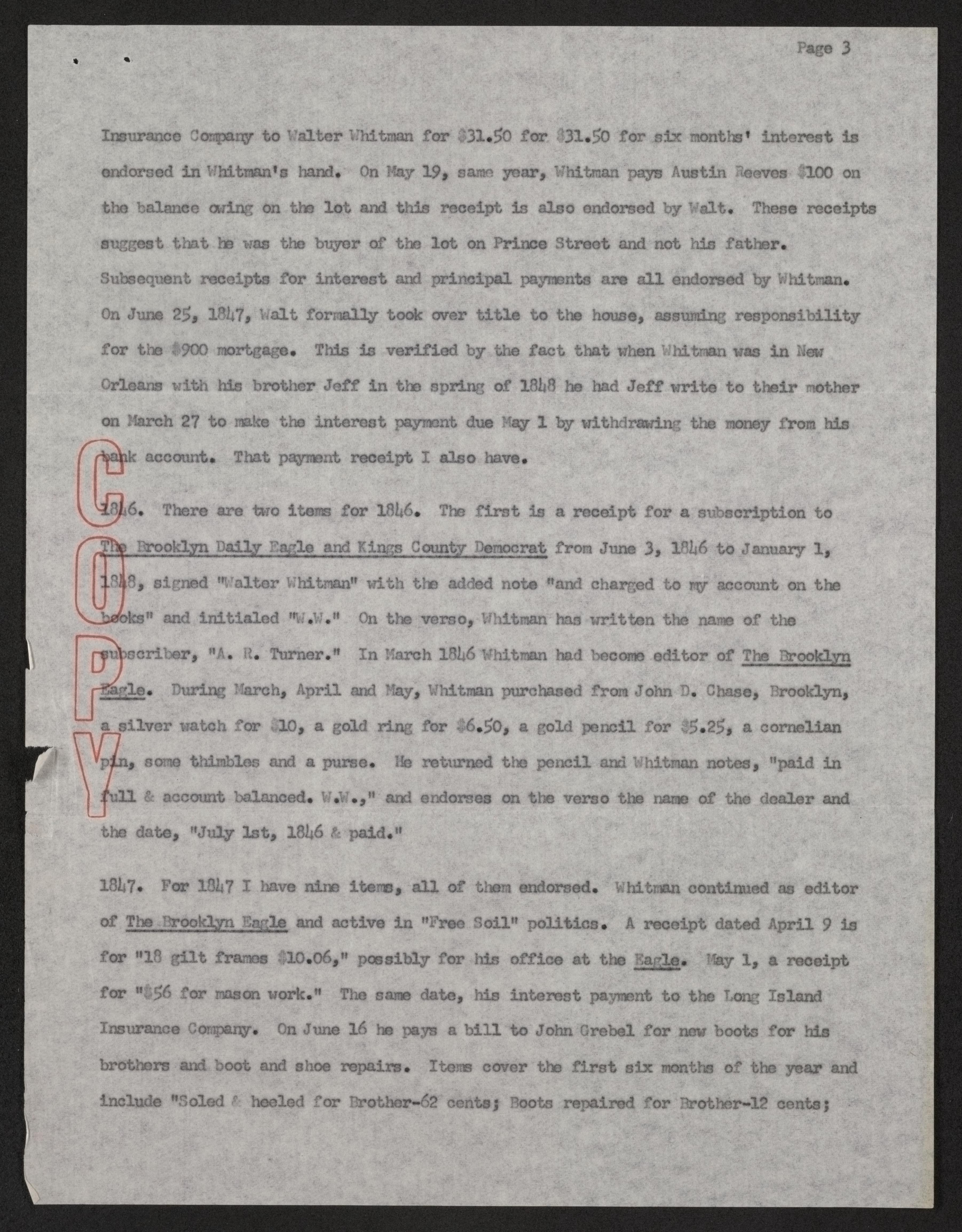 Scanned image of the current content page