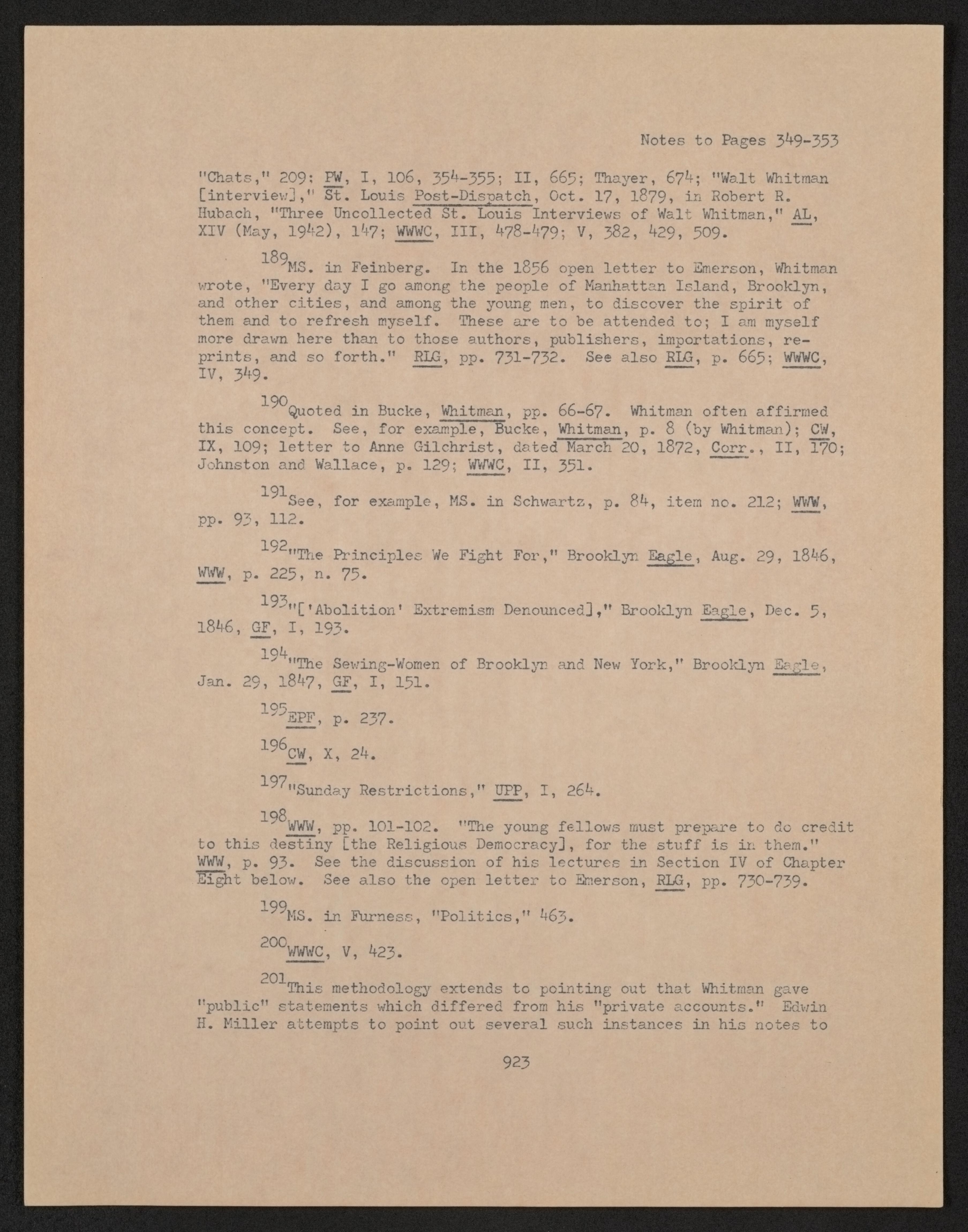 Scanned image of the current content page