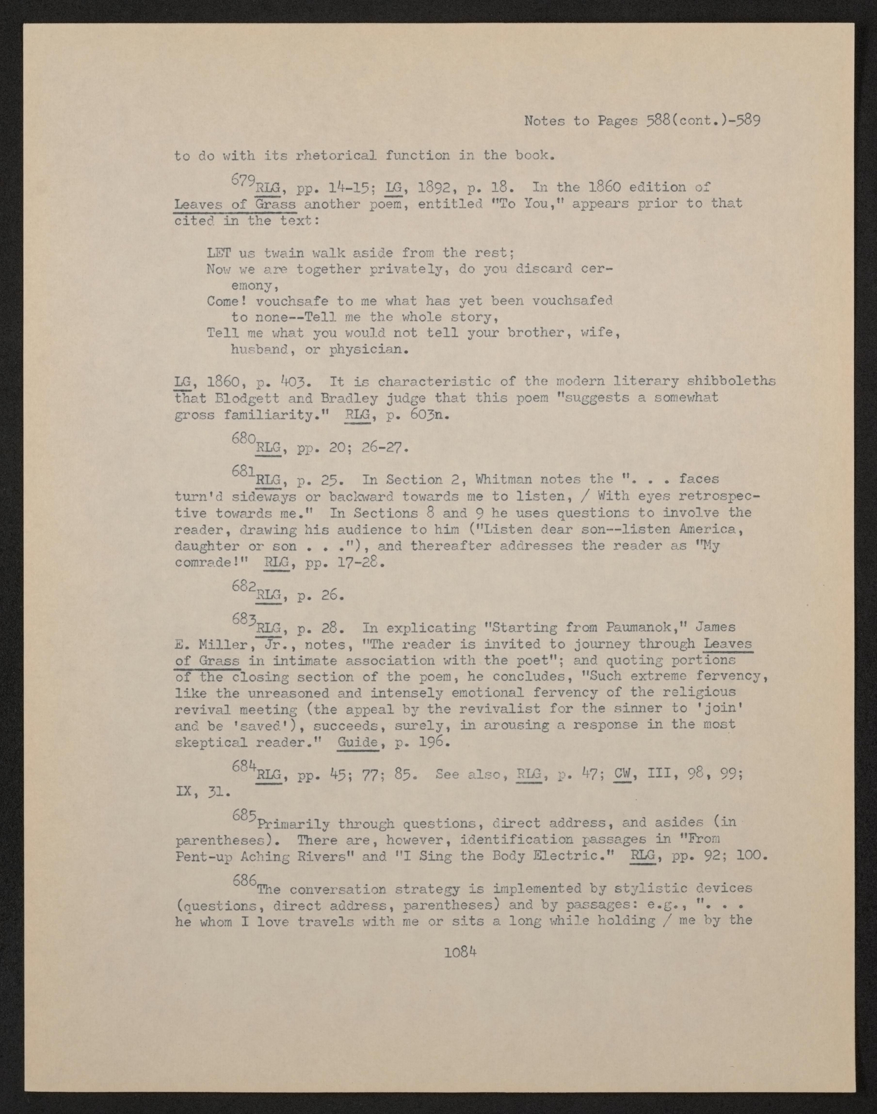 Scanned image of the current content page