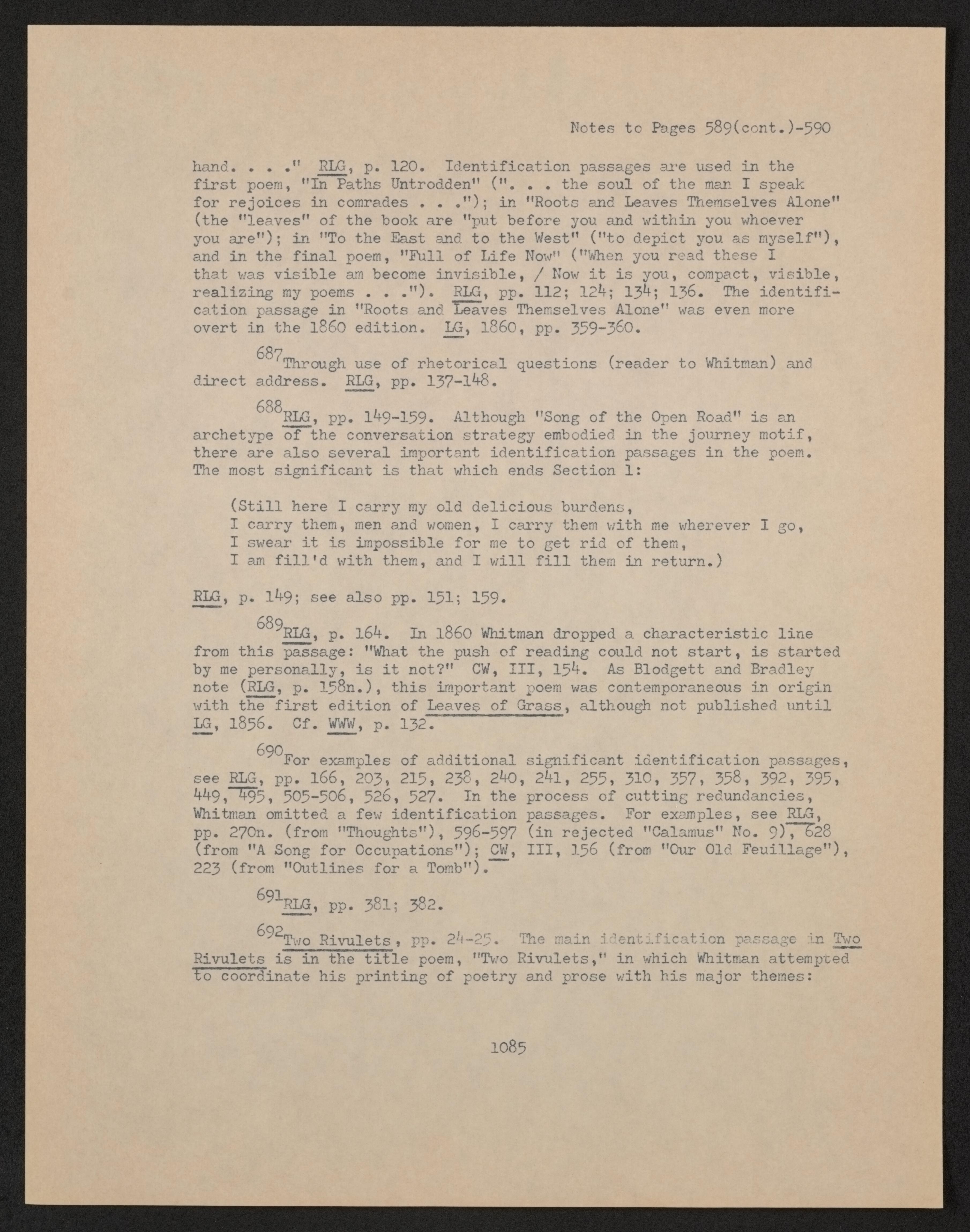 Scanned image of the current content page