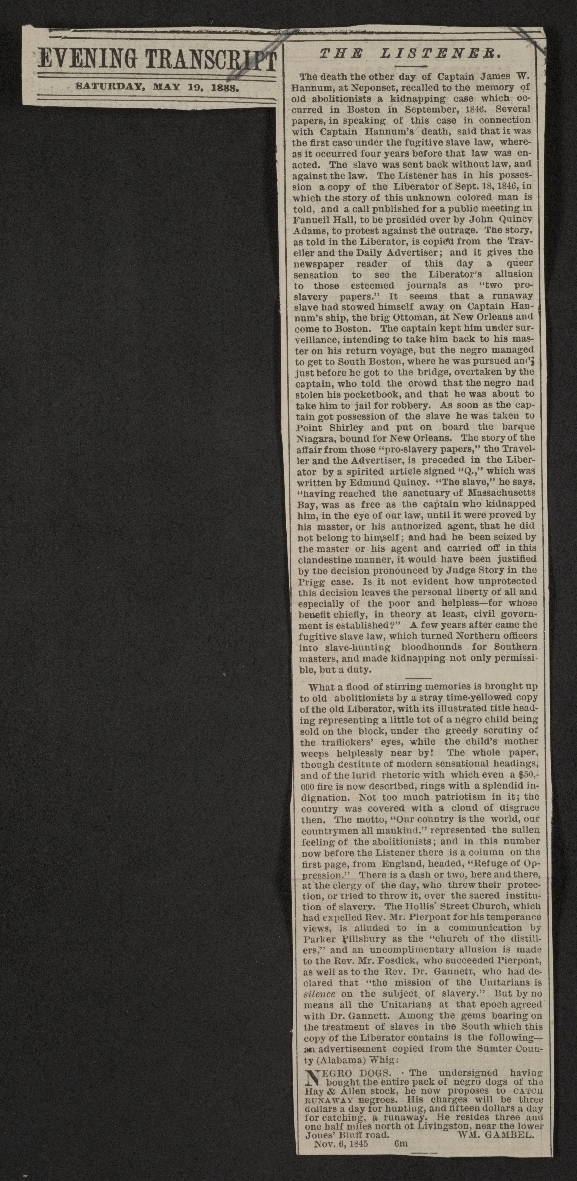 Scanned image of the current content page