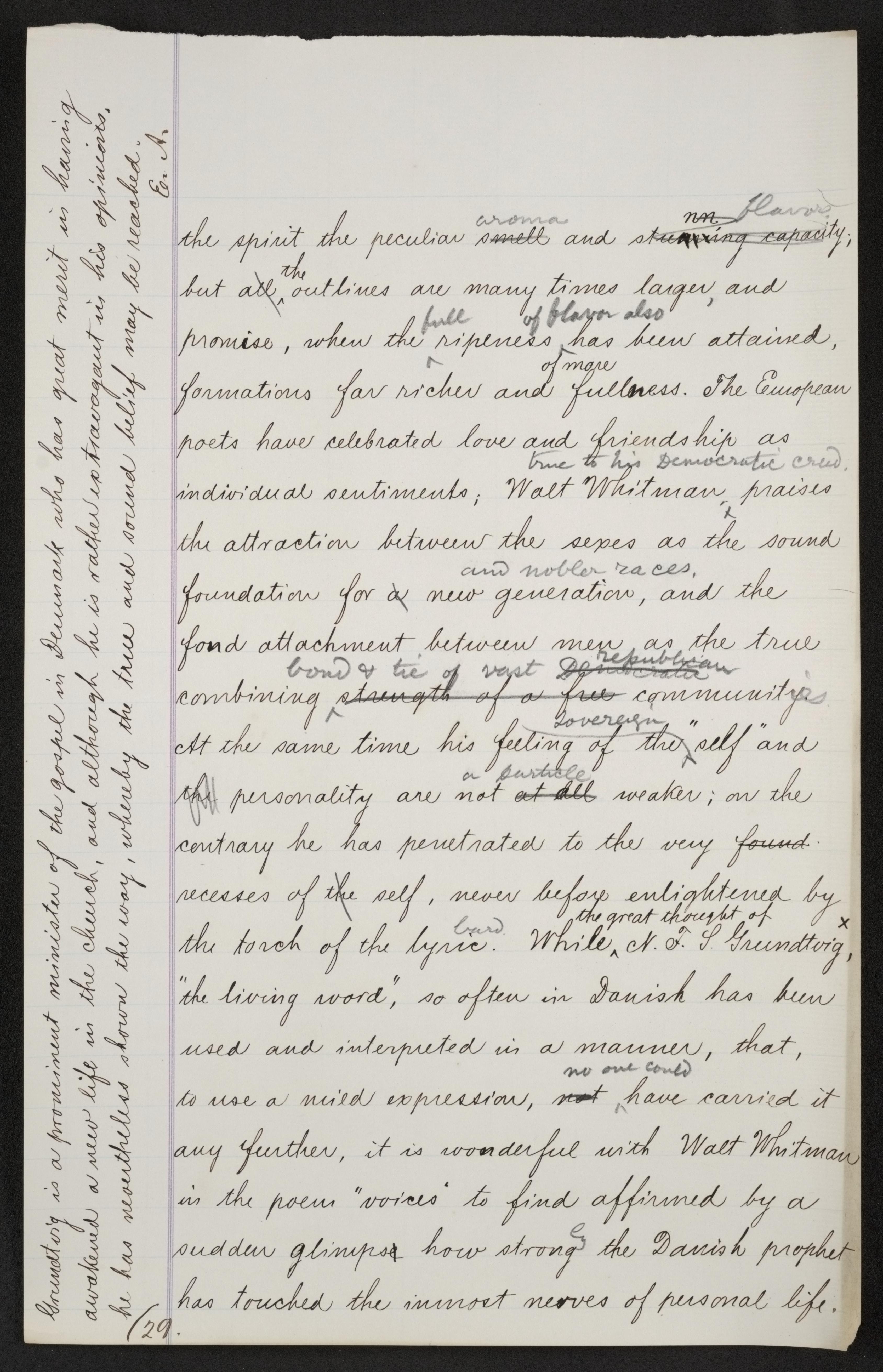 Scanned image of the current content page