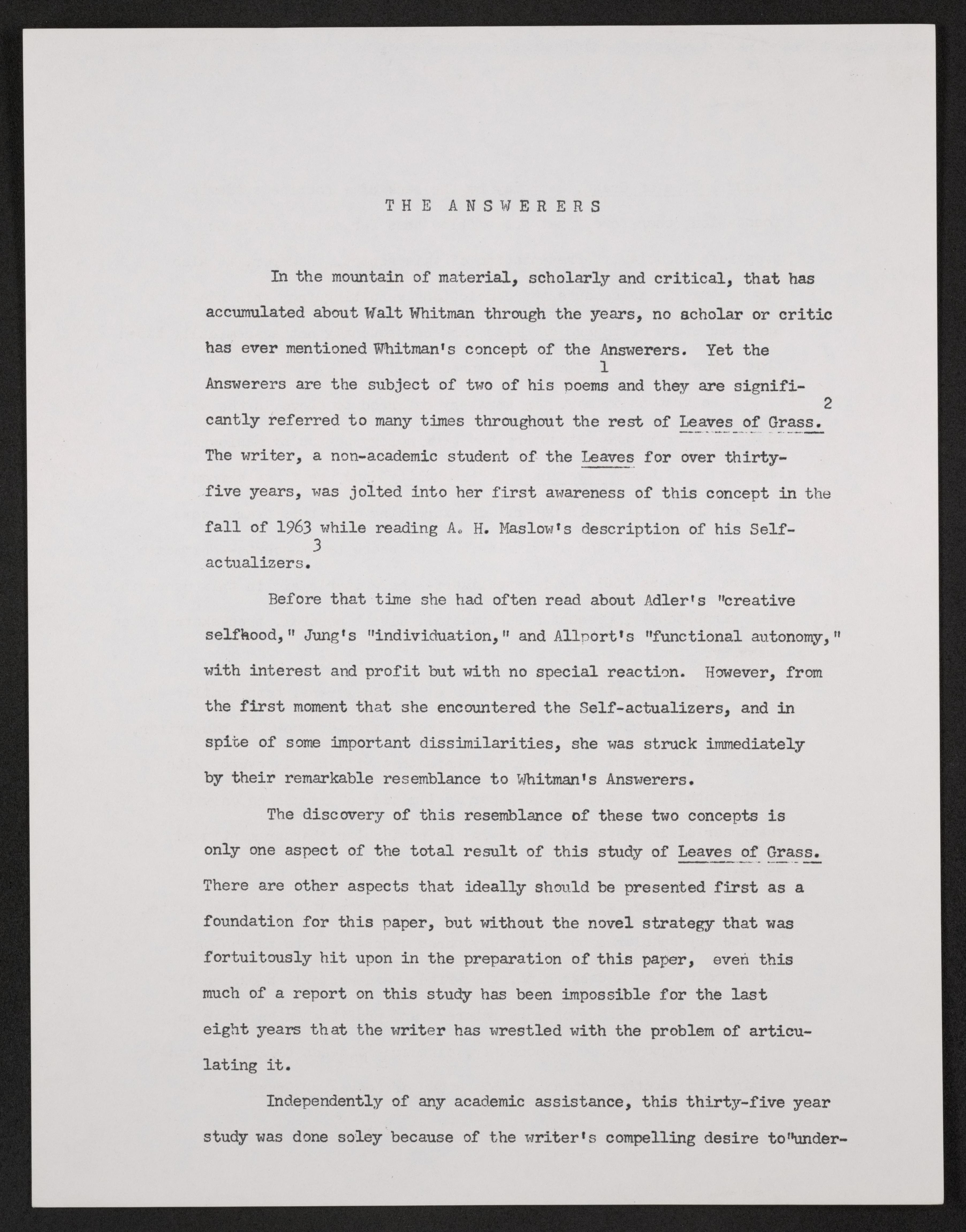 Scanned image of the current content page