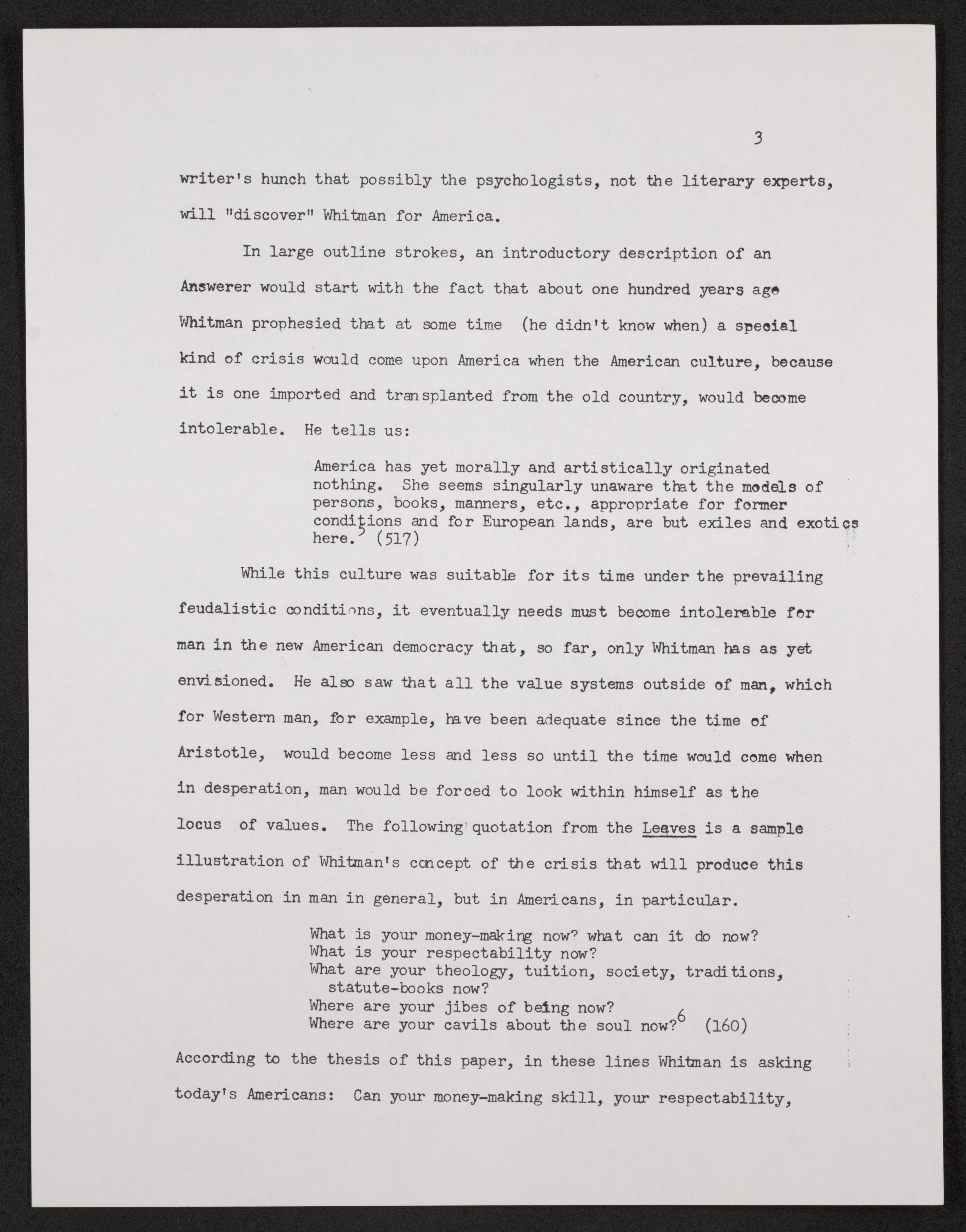 Scanned image of the current content page