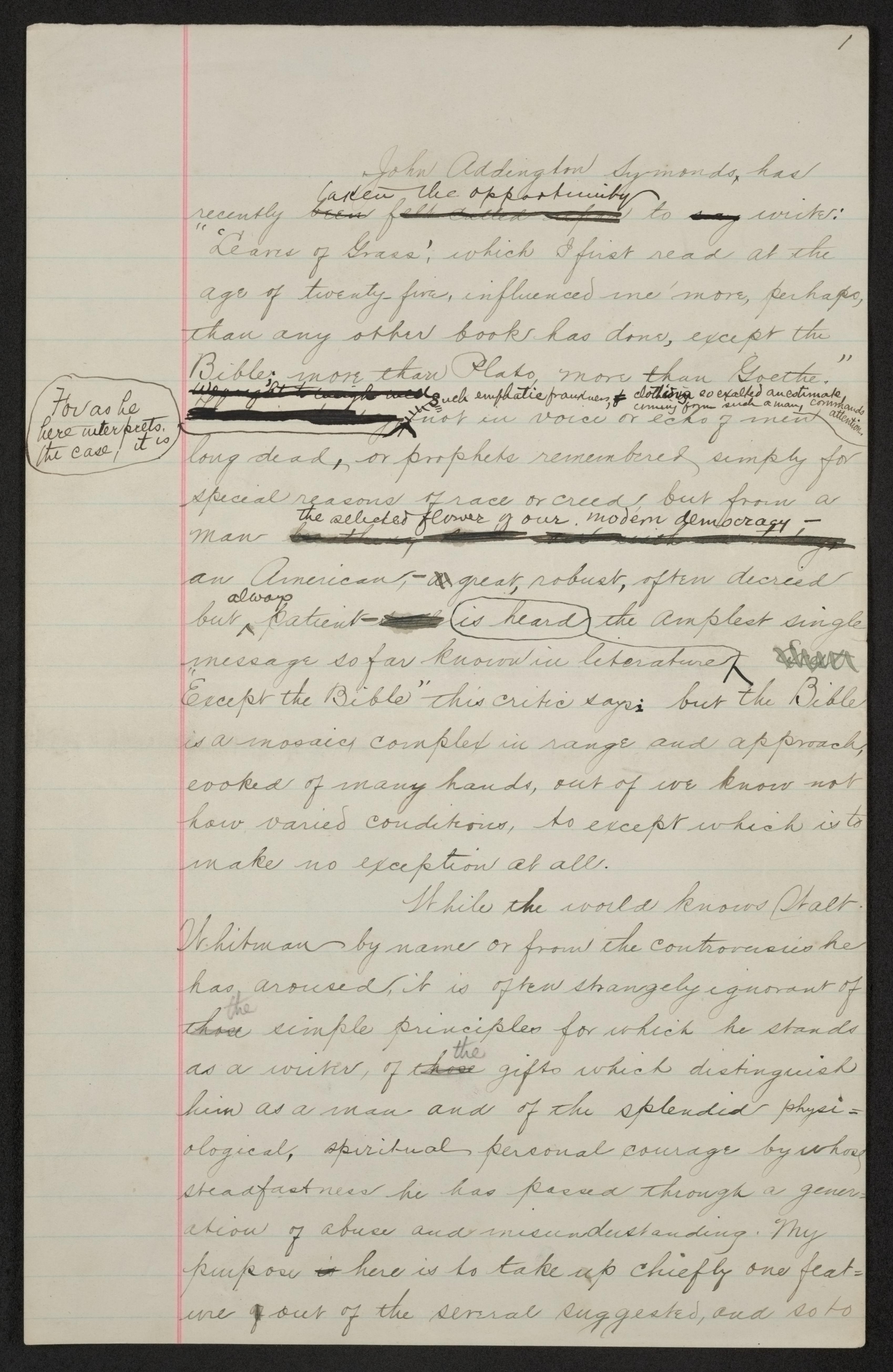 Scanned image of the current content page