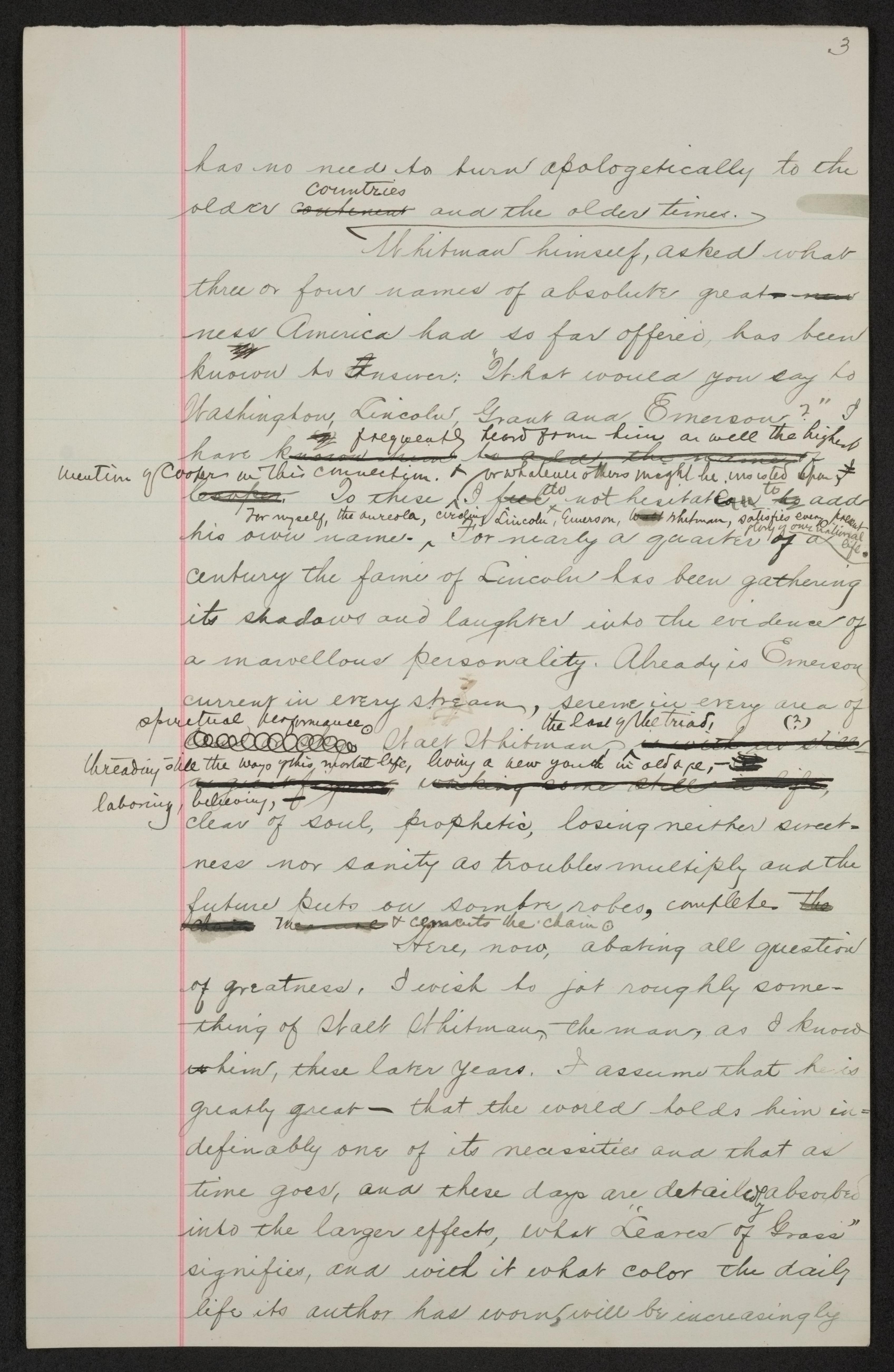 Scanned image of the current content page