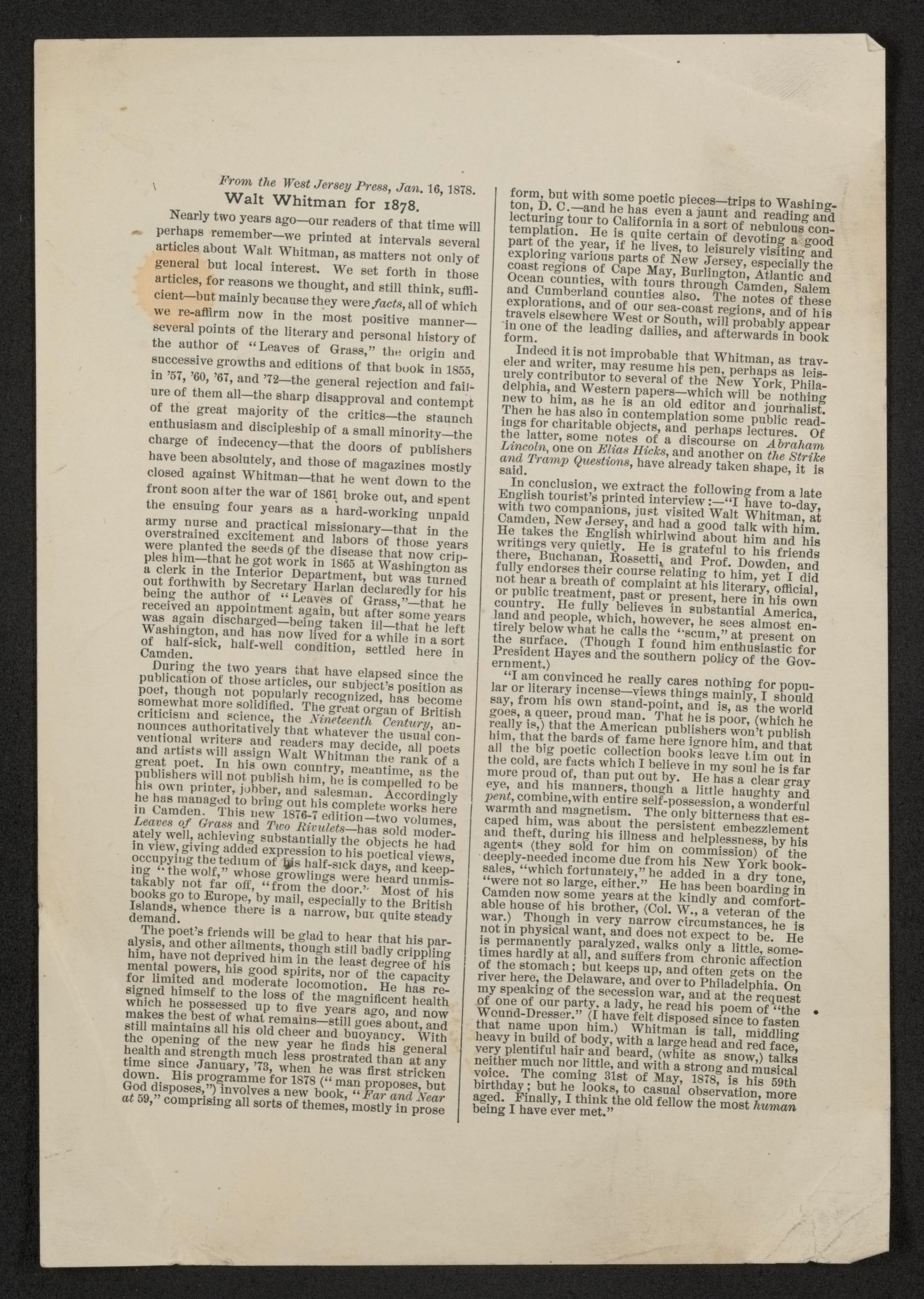 Scanned image of the current content page