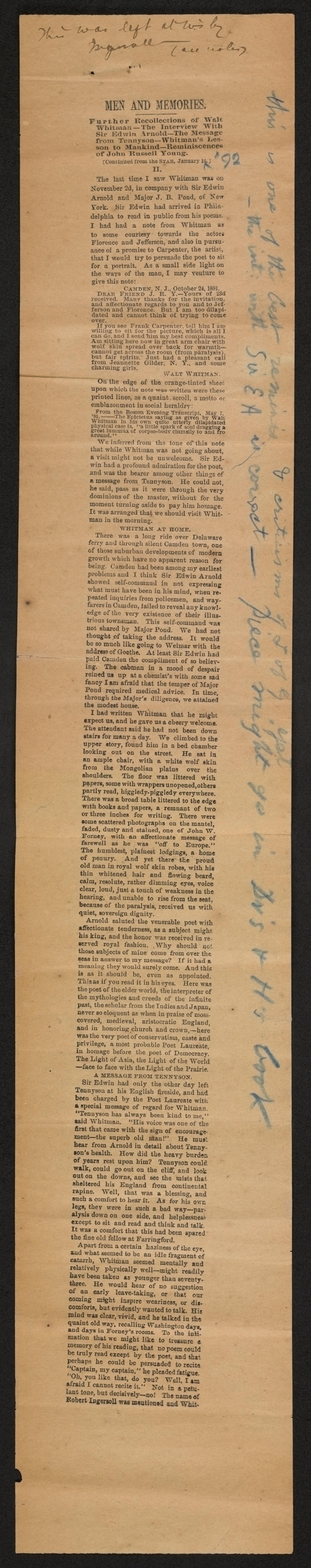 Scanned image of the current content page