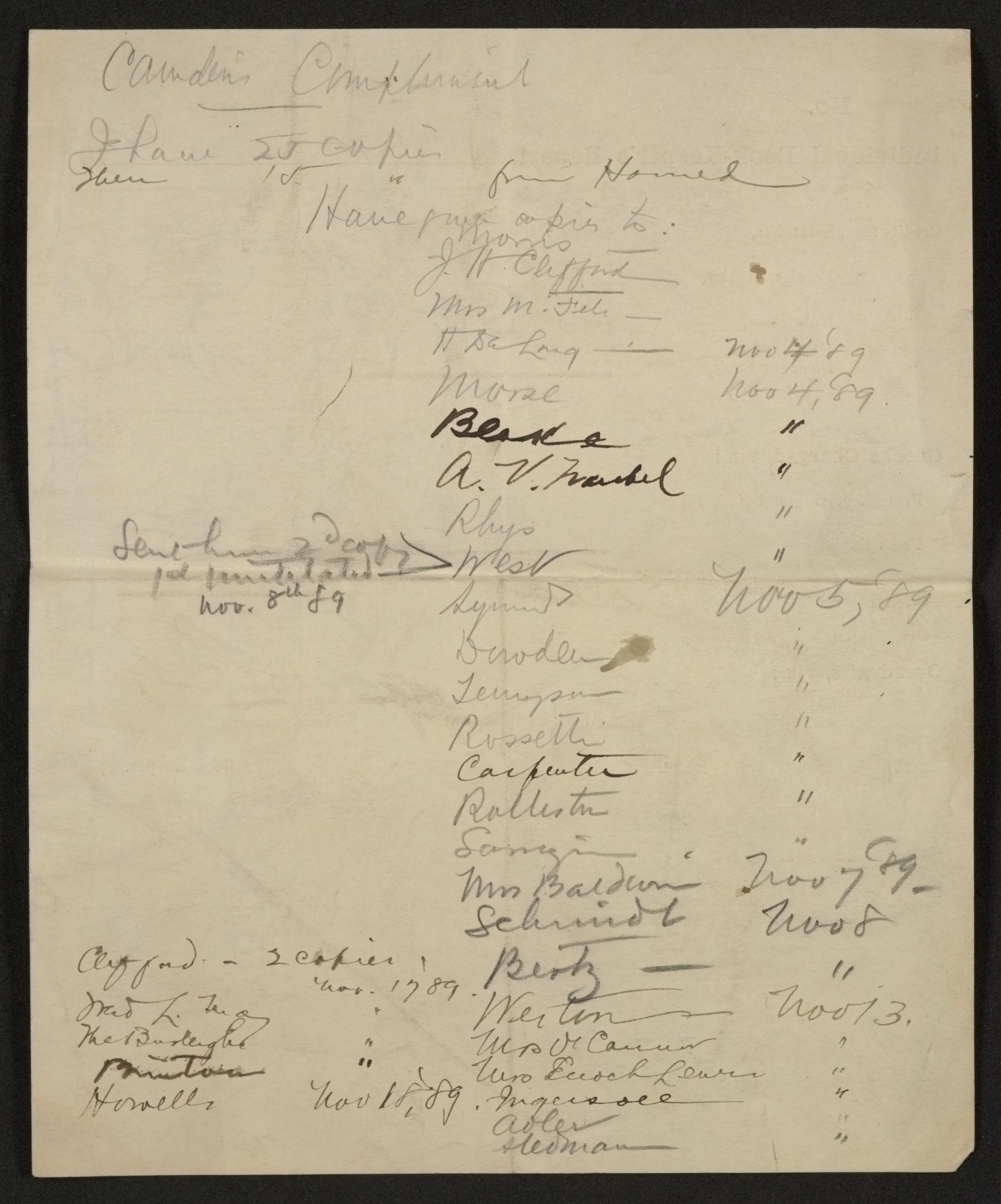 Scanned image of the current content page