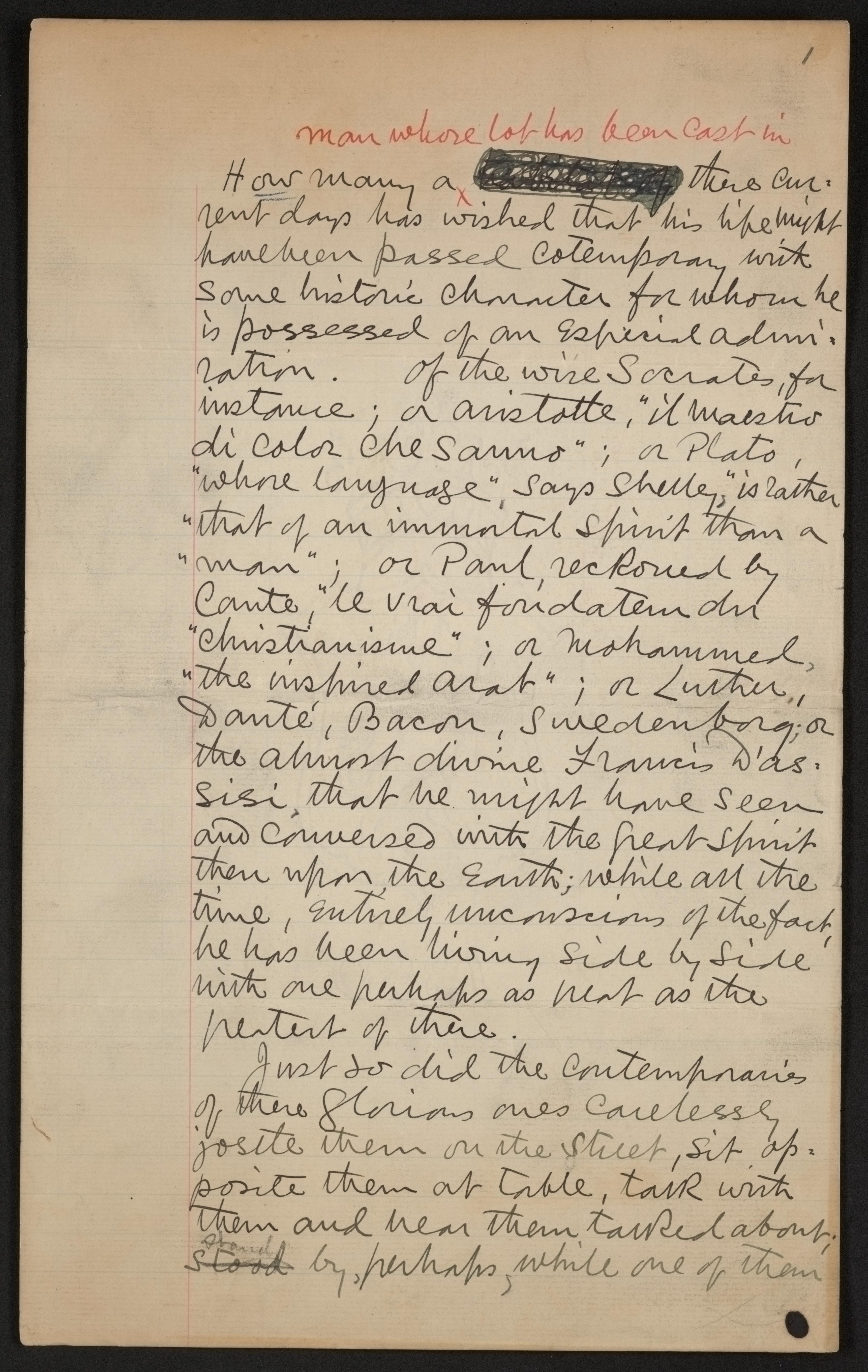 Scanned image of the current content page