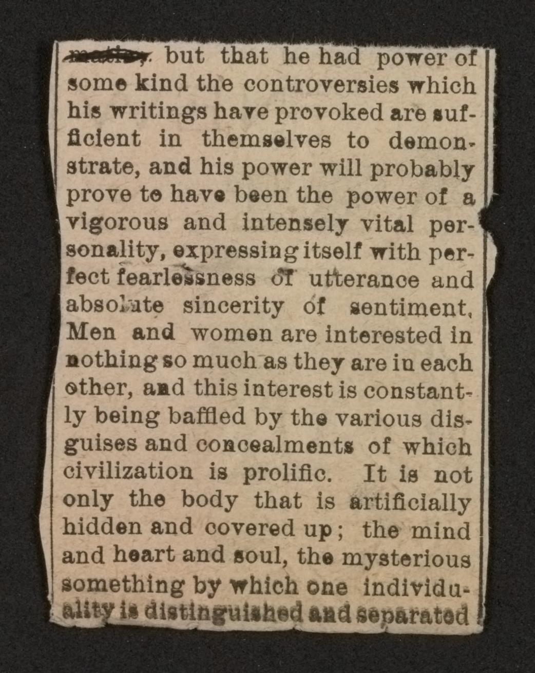 Scanned image of the current content page