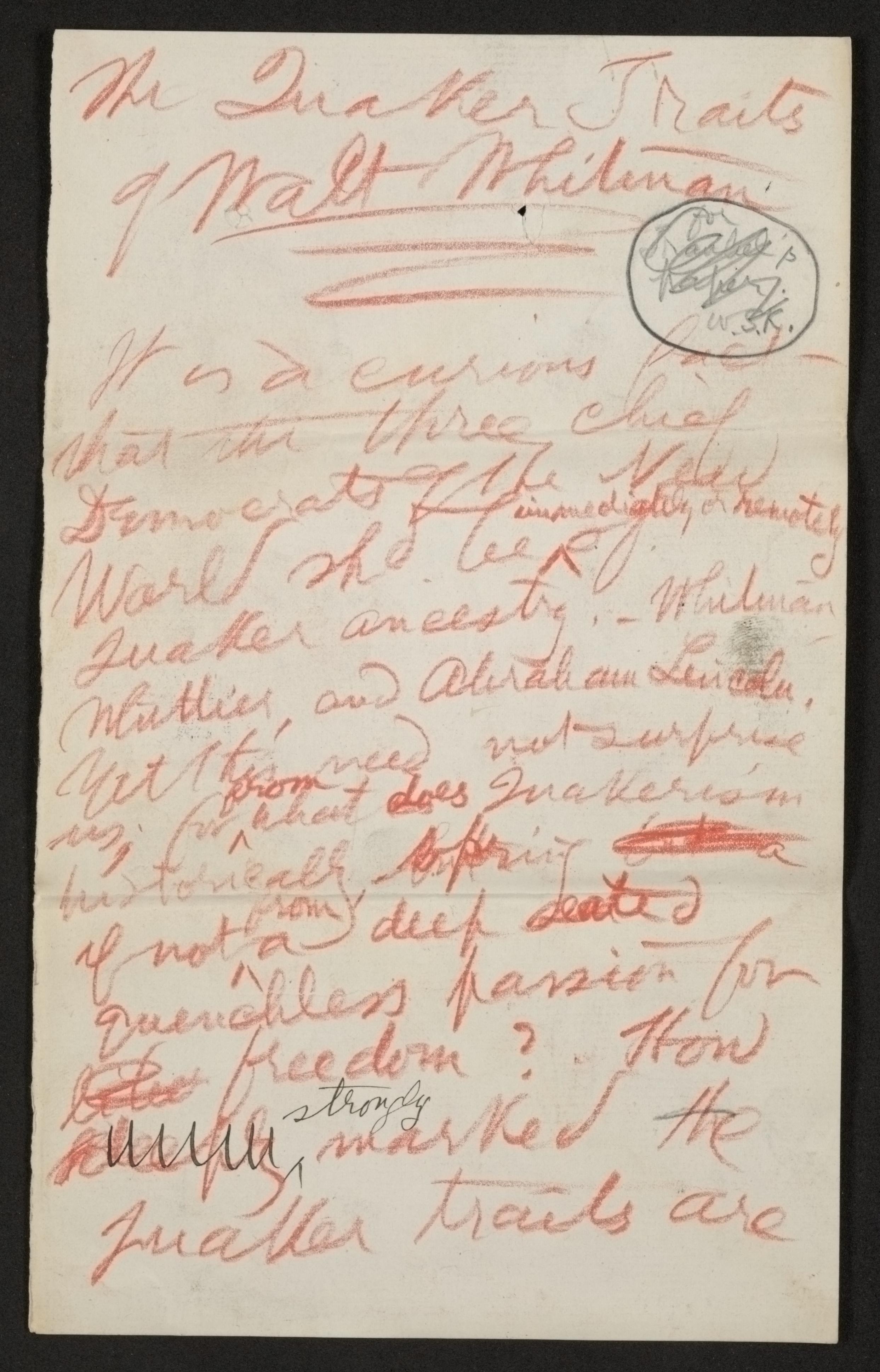 Scanned image of the current content page