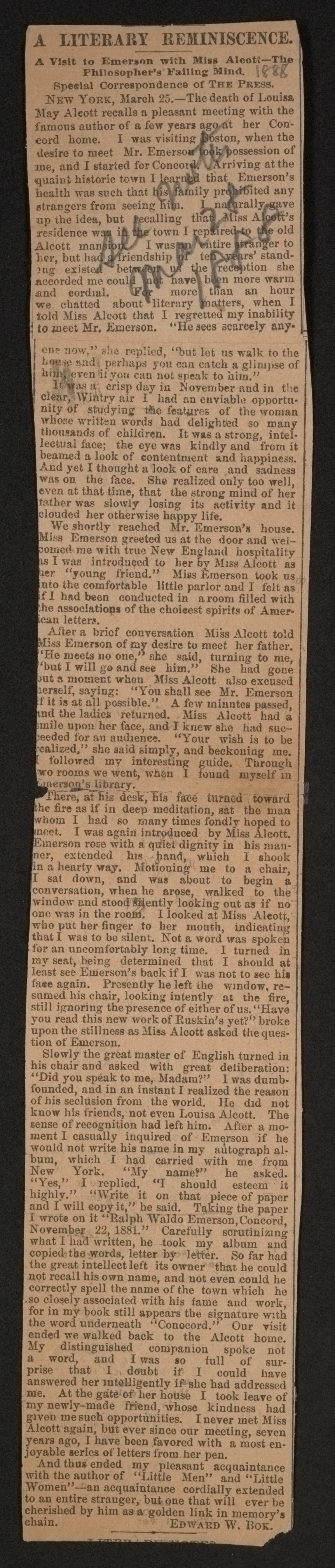 Scanned image of the current content page