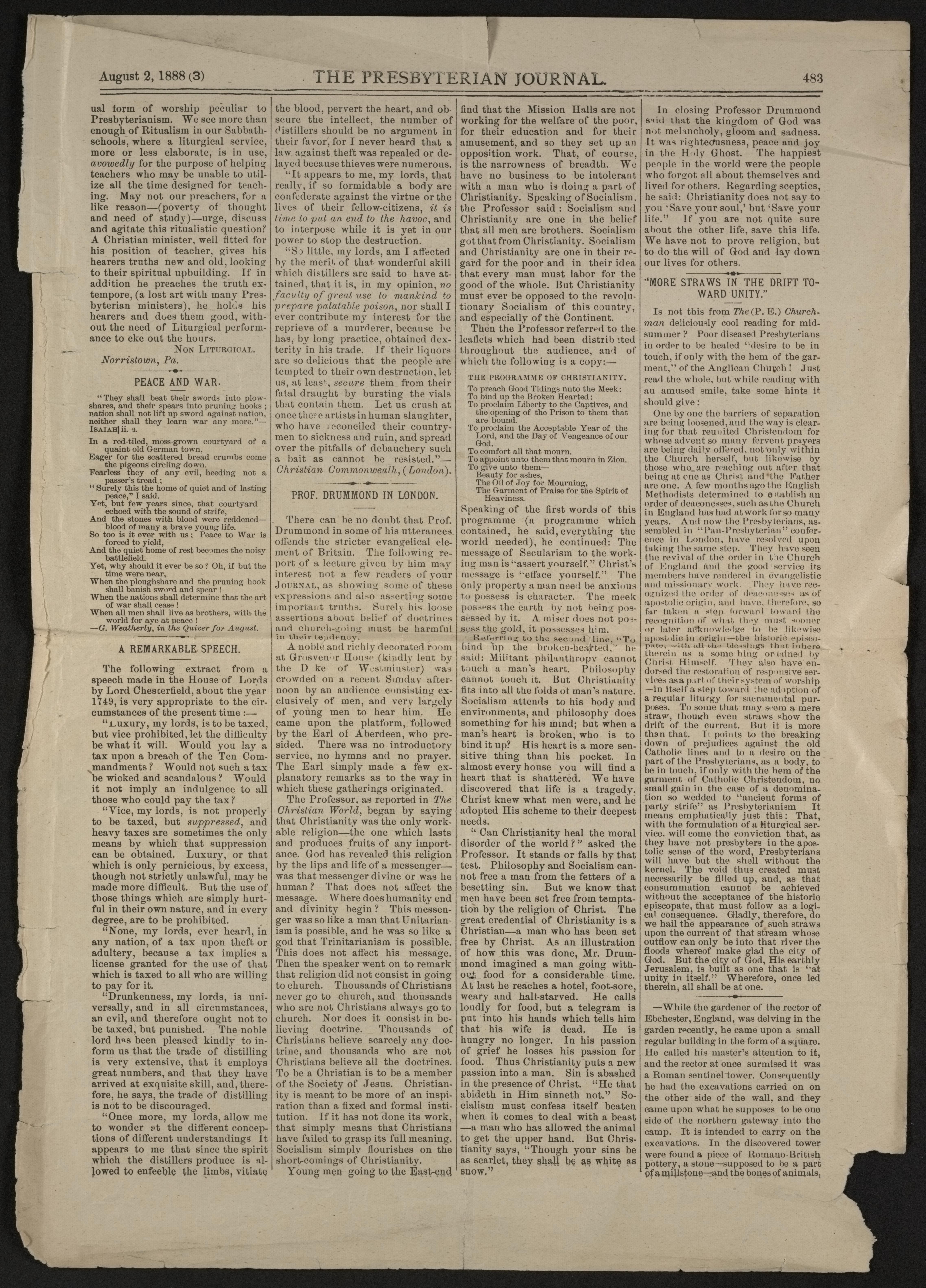 Scanned image of the current content page