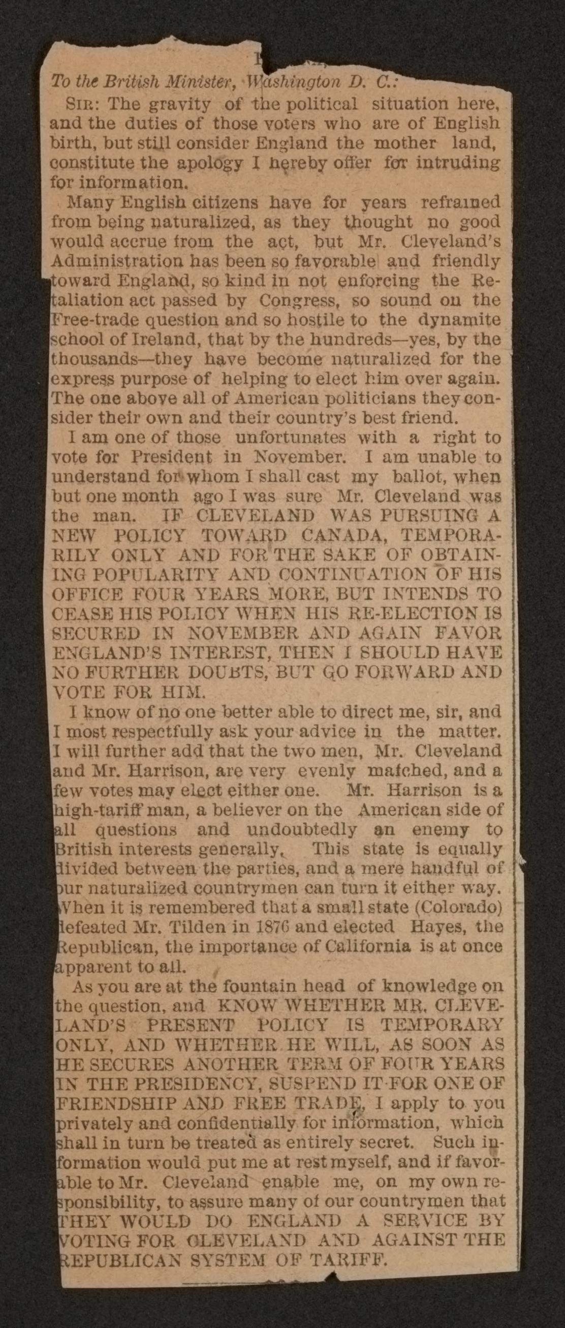 Scanned image of the current content page