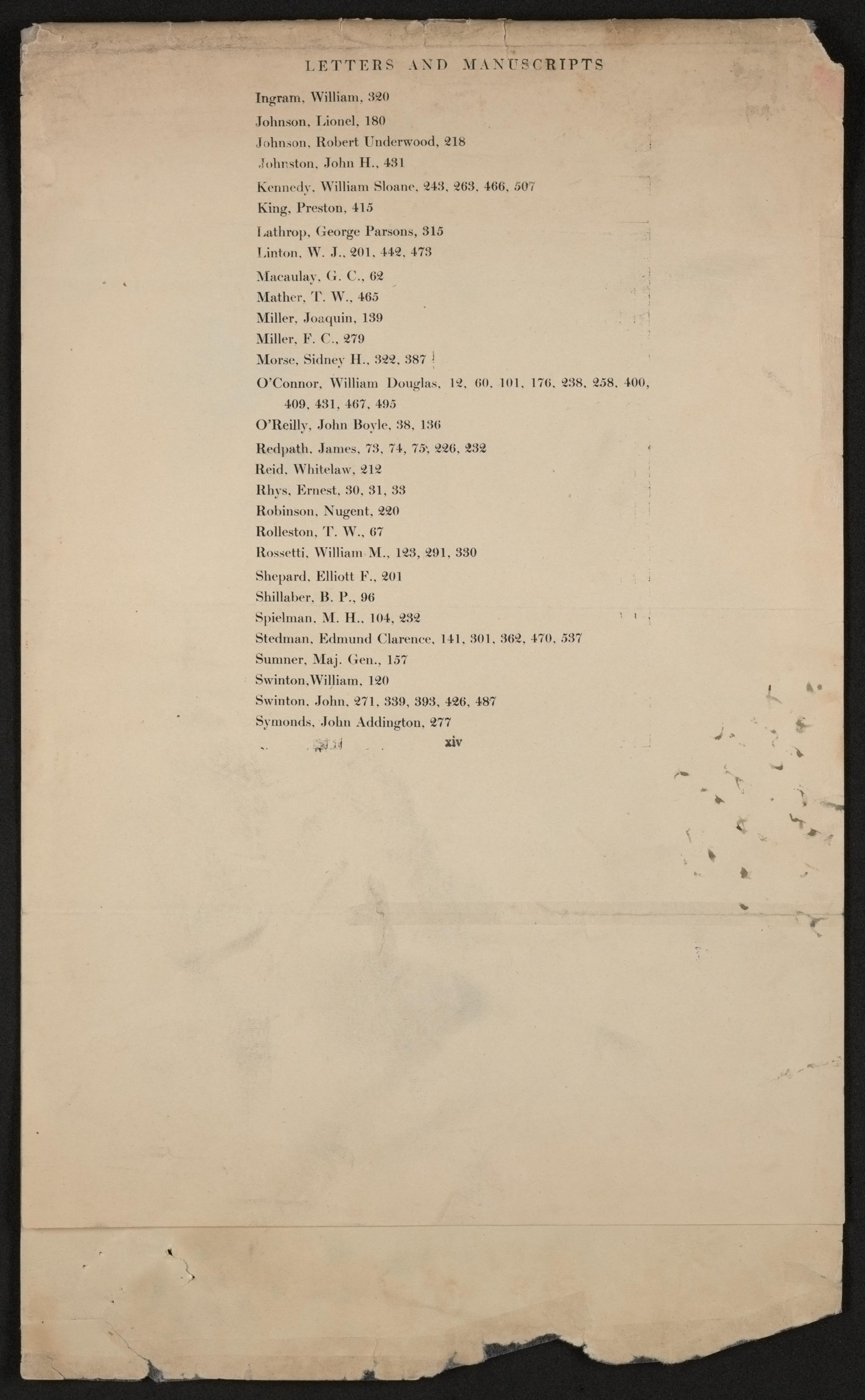 Scanned image of the current content page