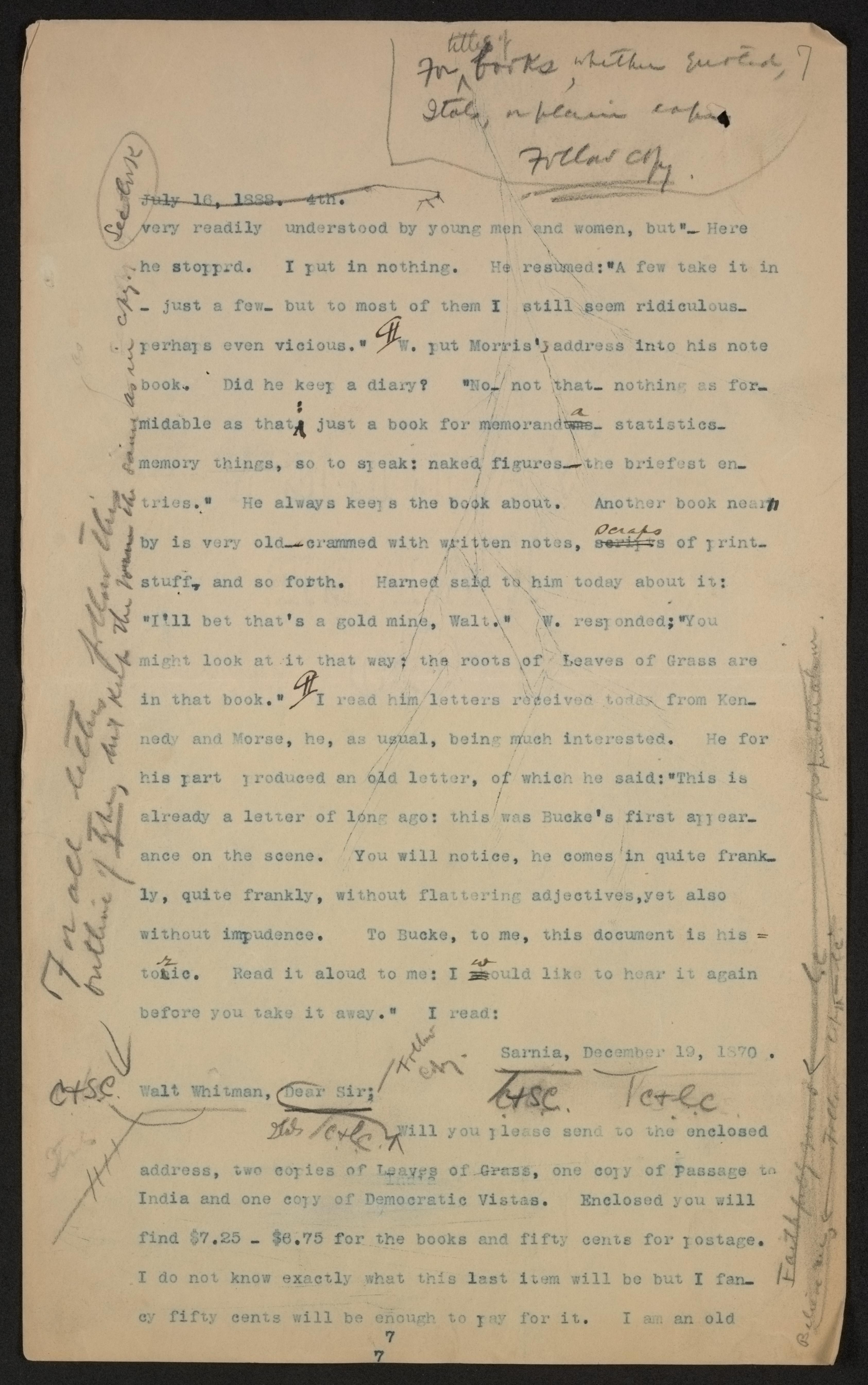 Scanned image of the current content page