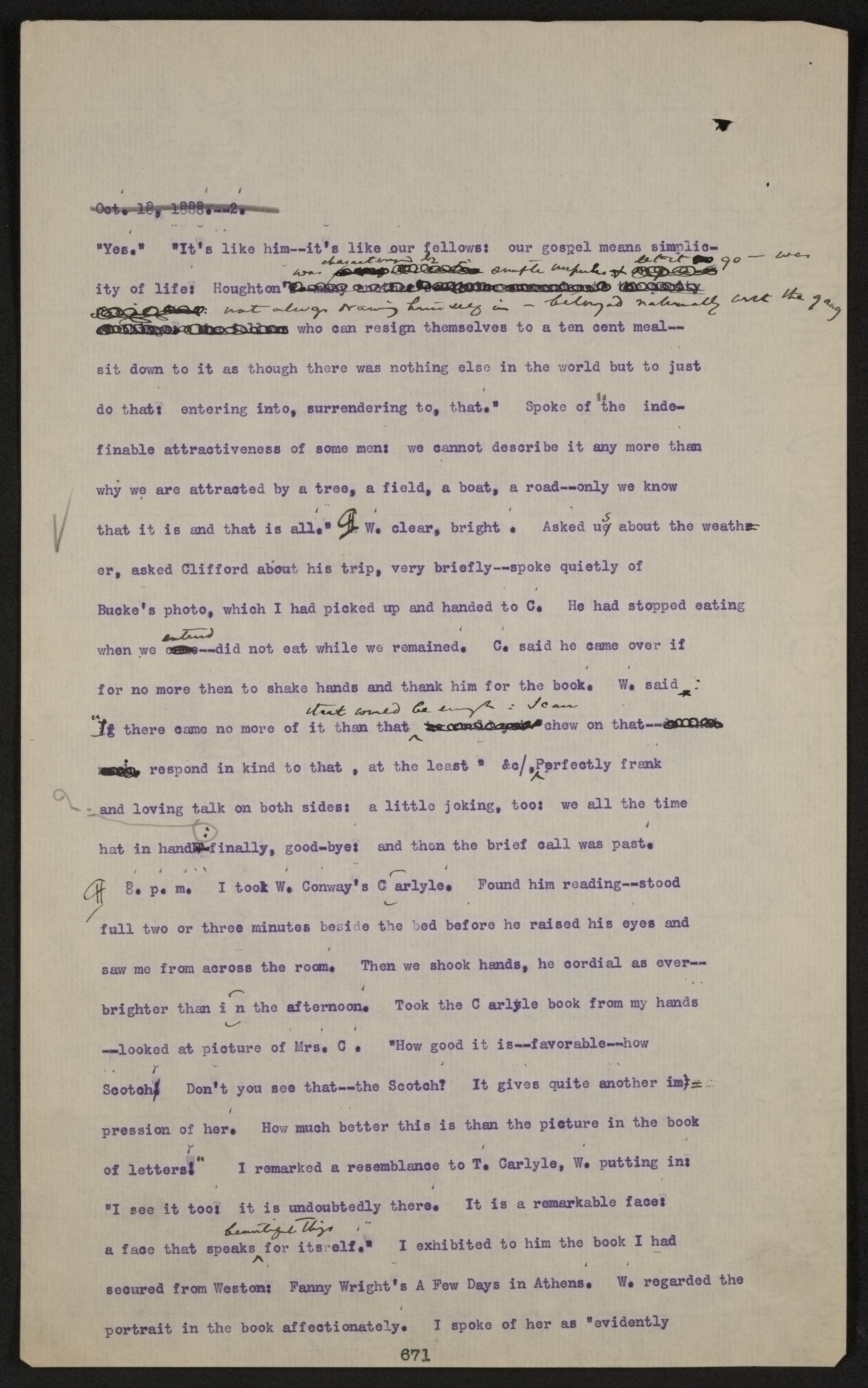 Scanned image of the current content page