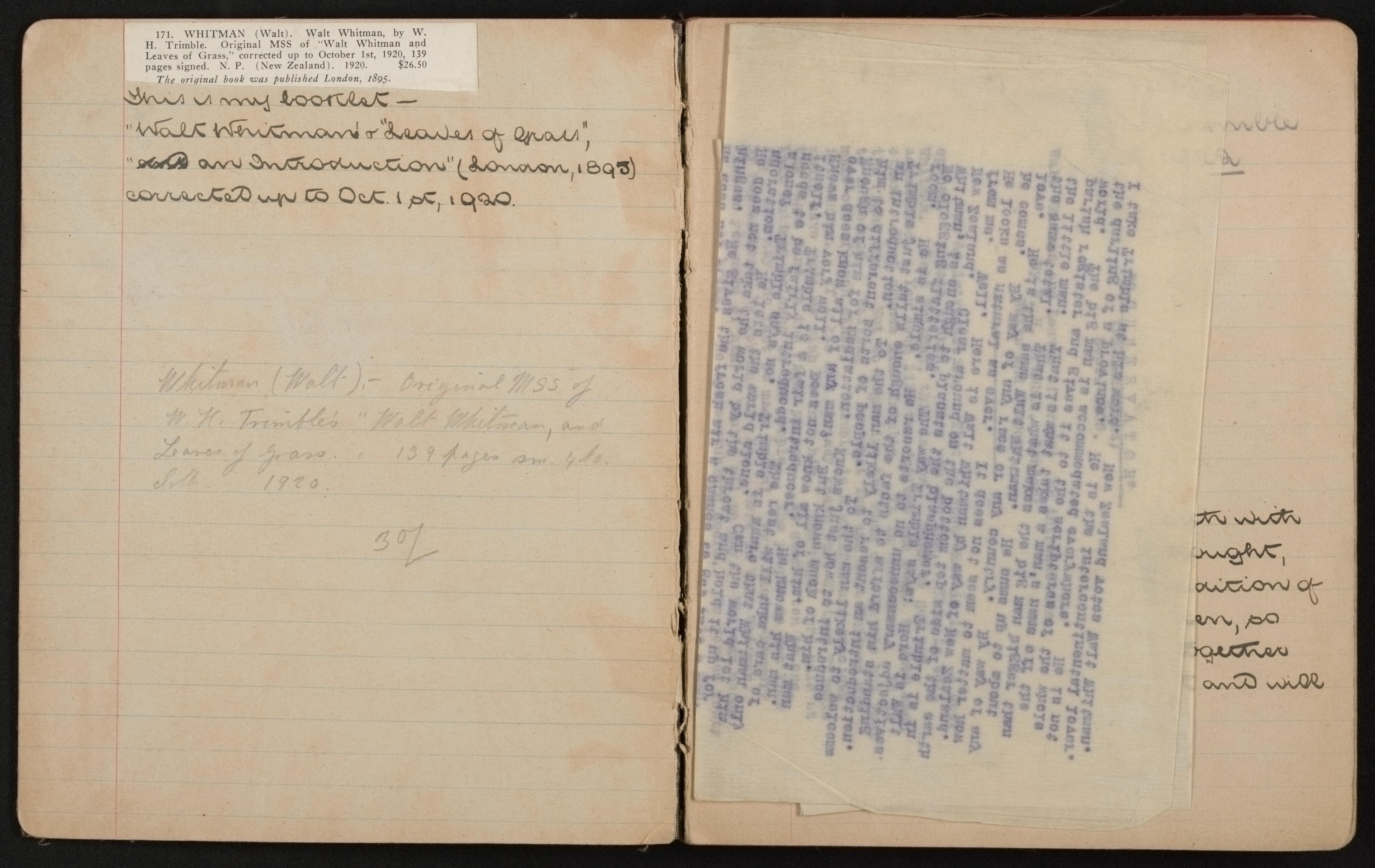 Scanned image of the current content page