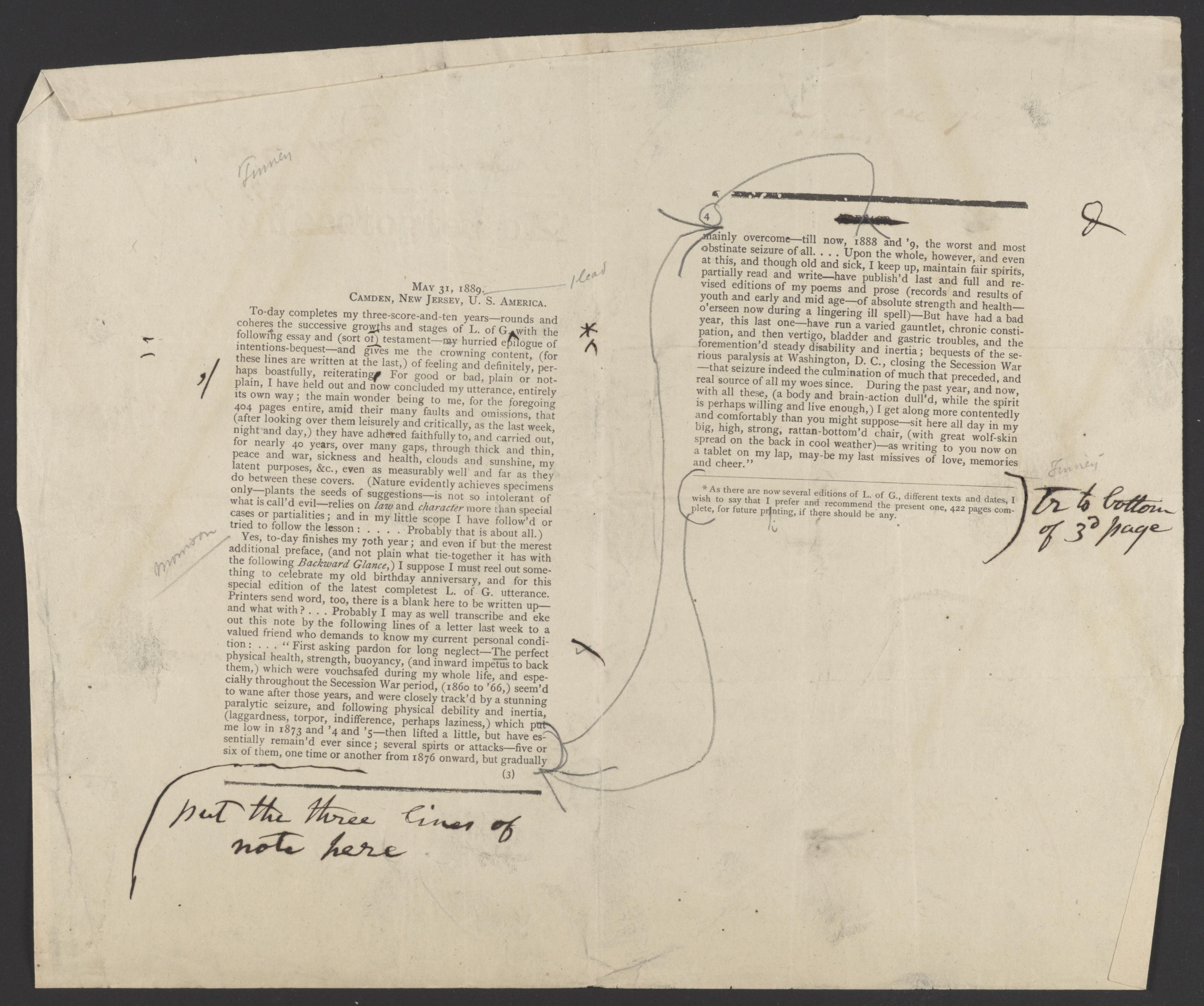 Scanned image of the current content page