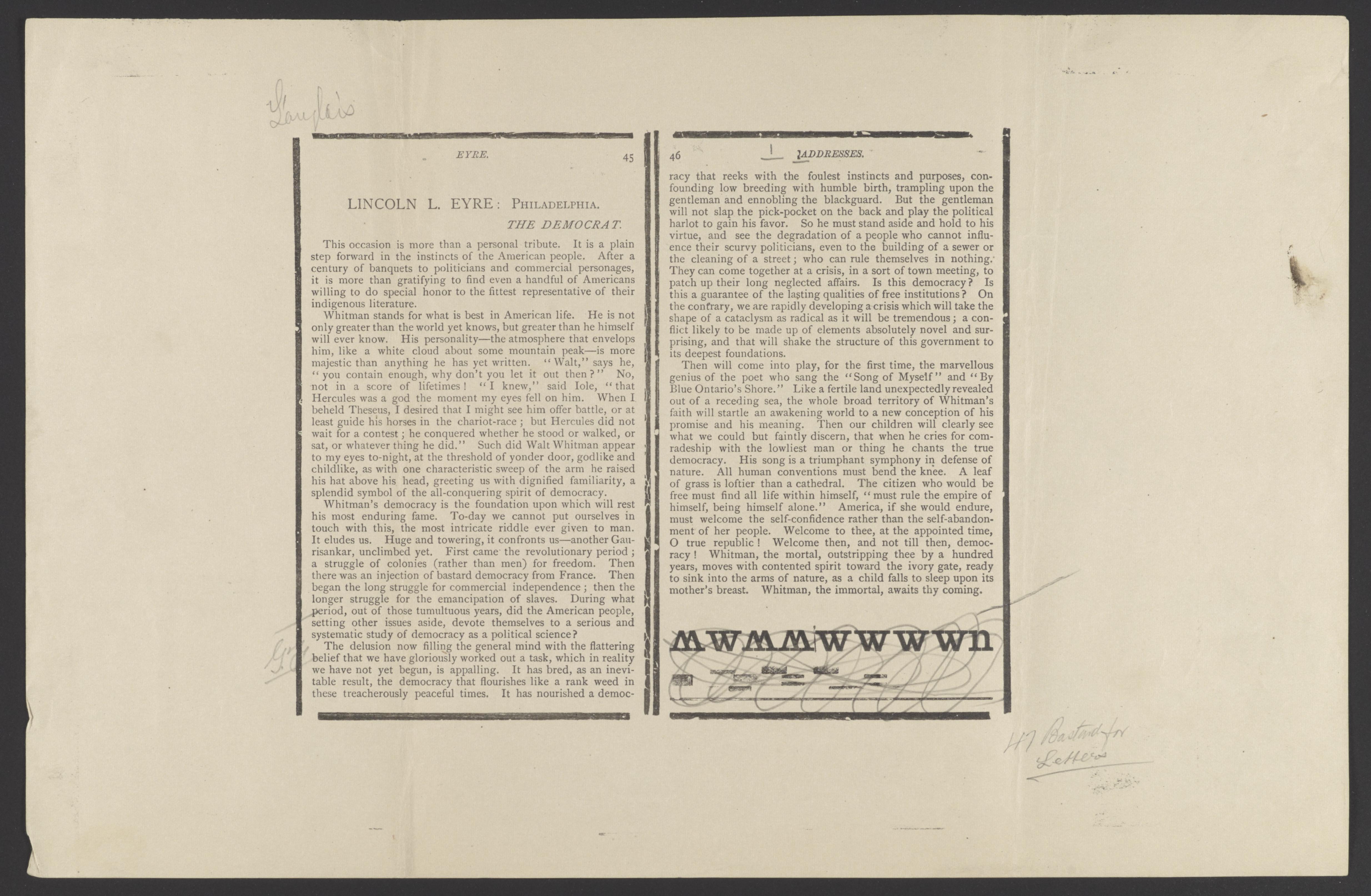 Scanned image of the current content page