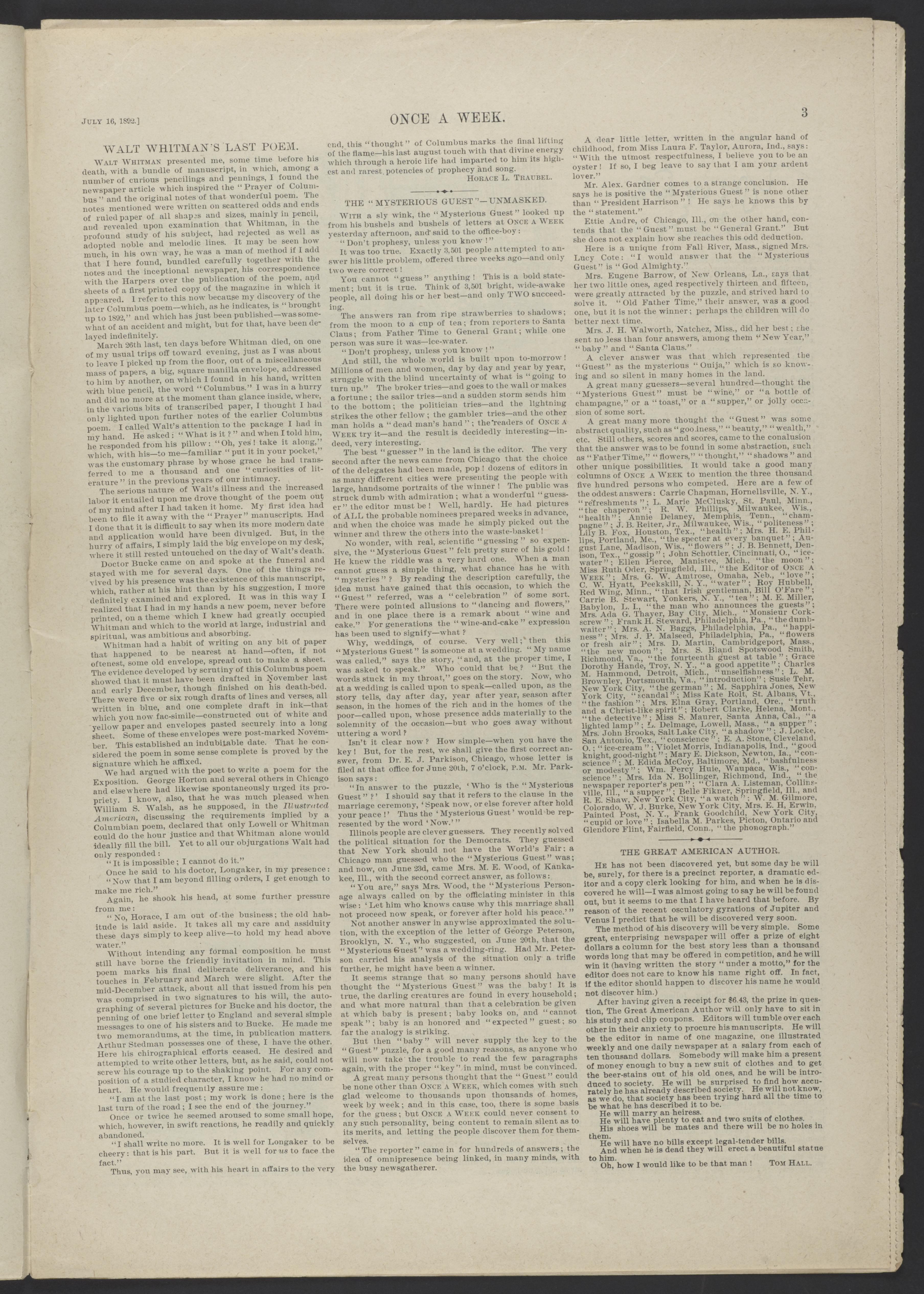 Scanned image of the current content page