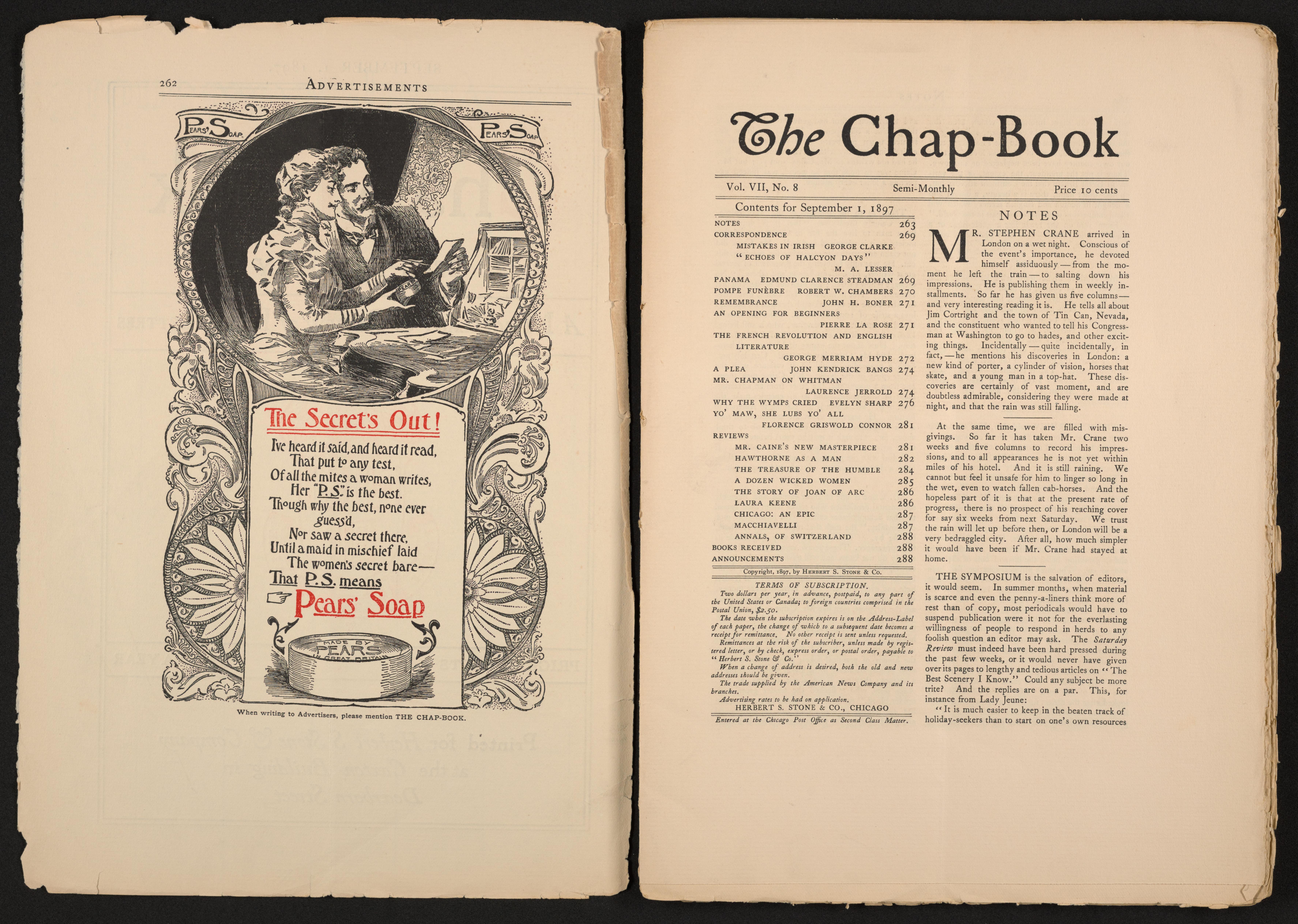 Scanned image of the current content page