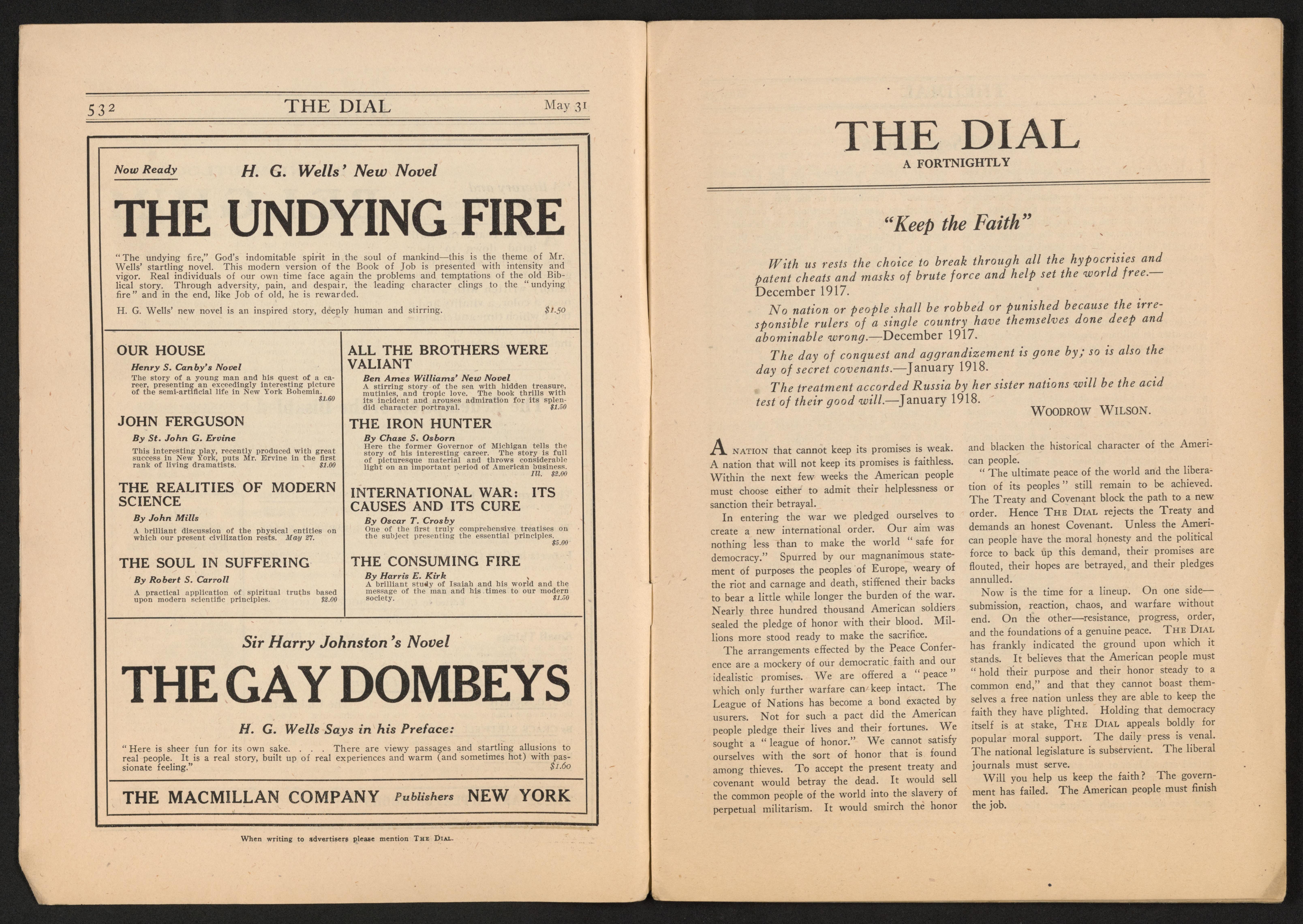 Scanned image of the current content page