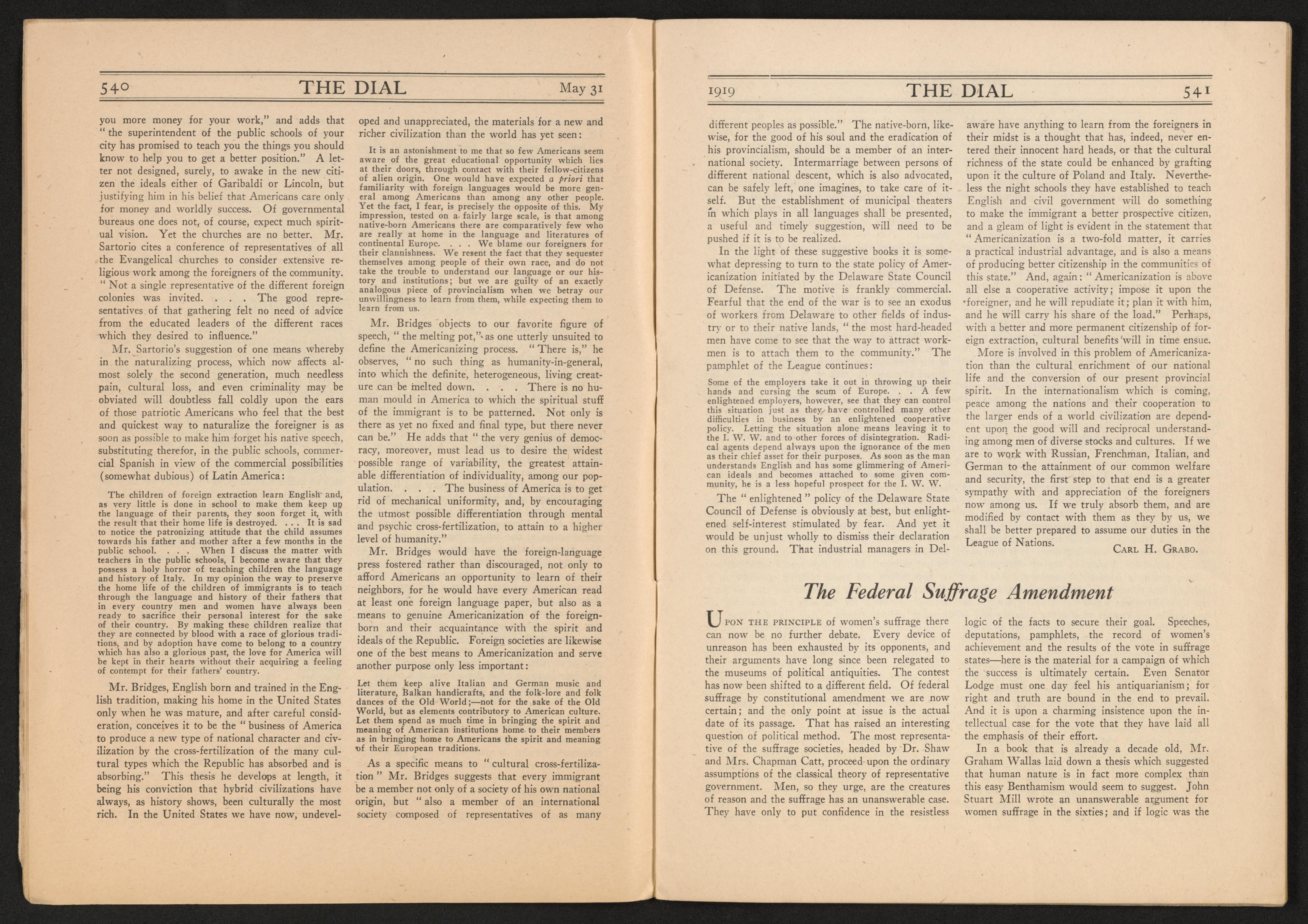 Scanned image of the current content page