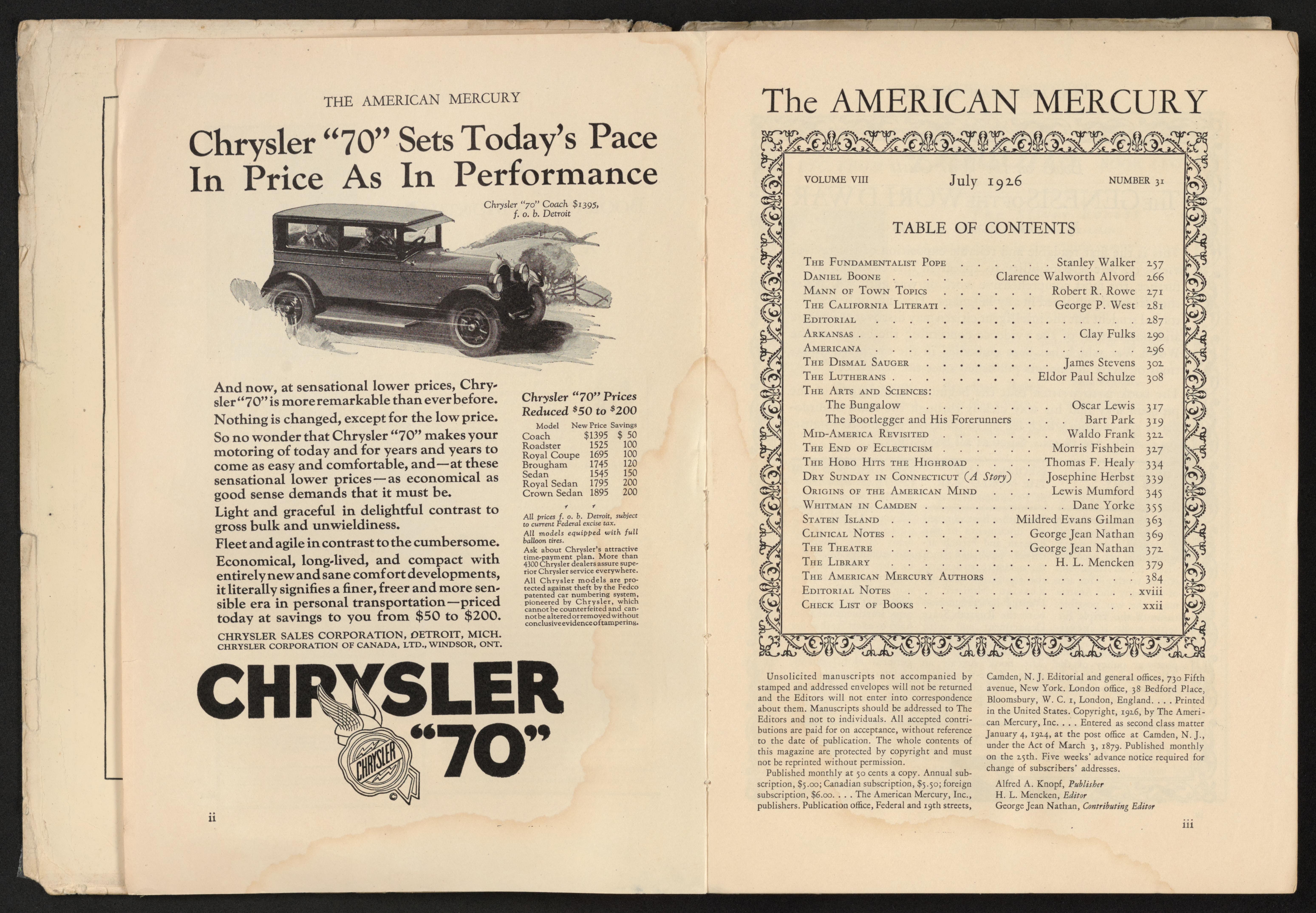 Scanned image of the current content page