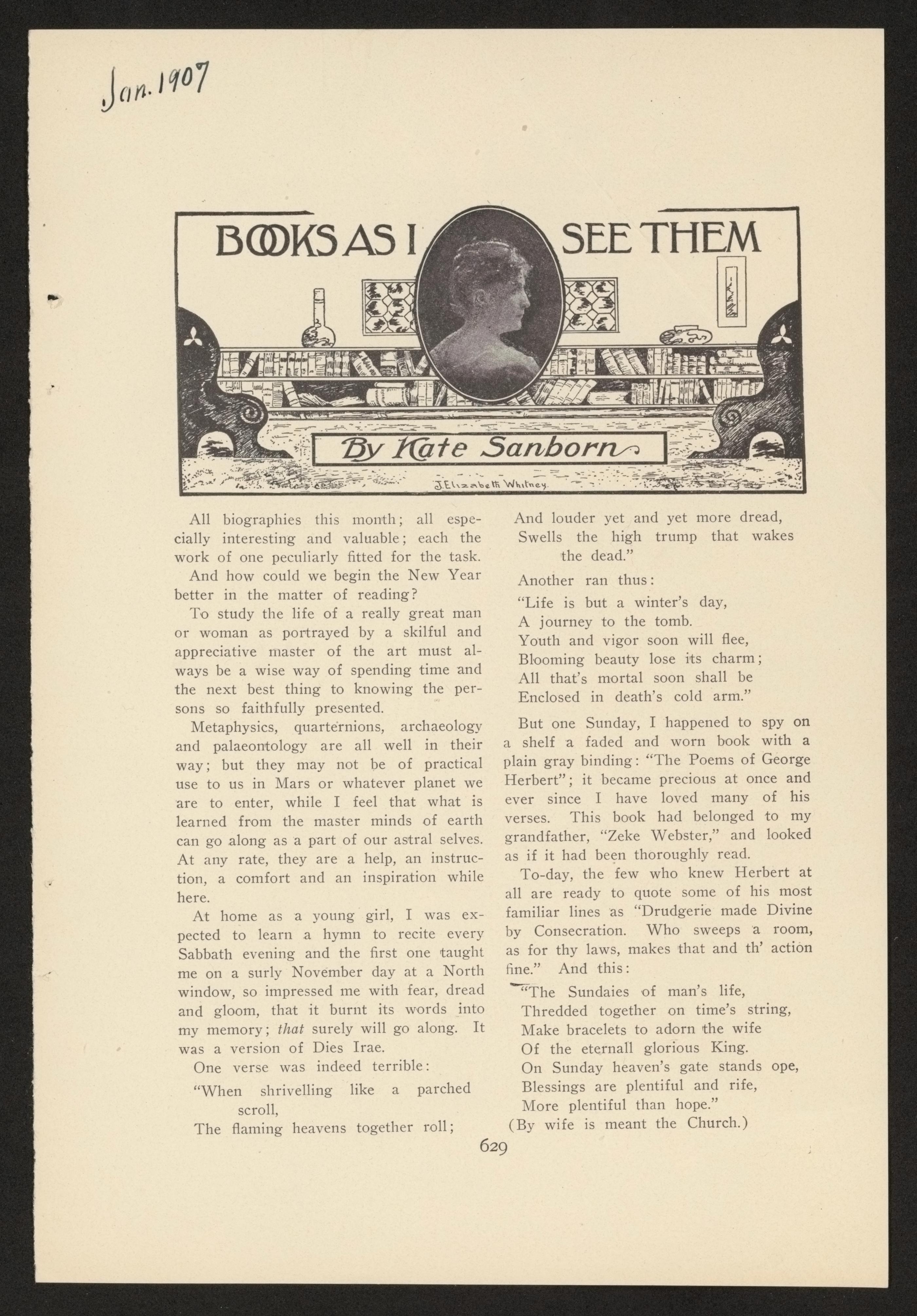 Scanned image of the current content page