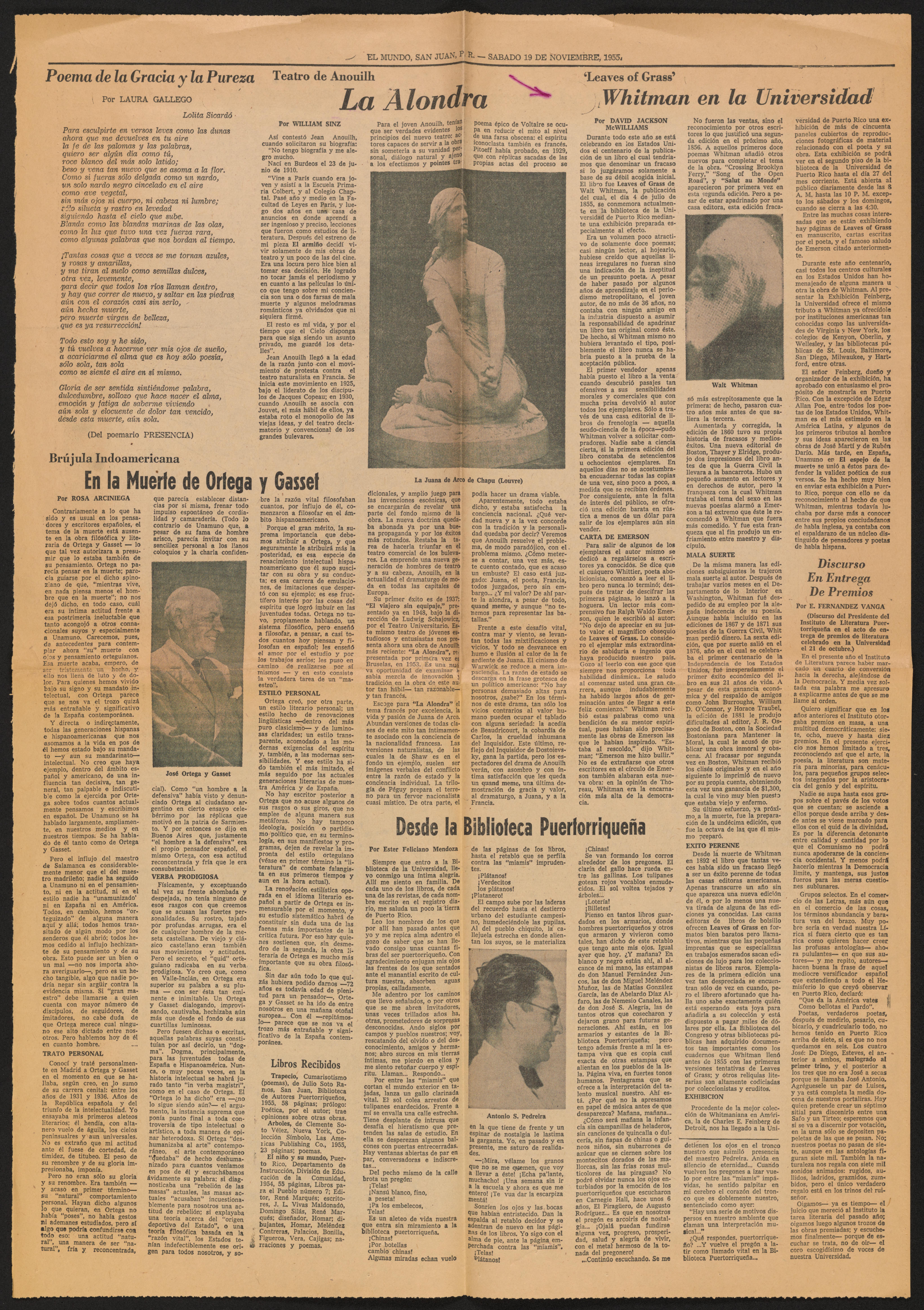 Scanned image of the current content page